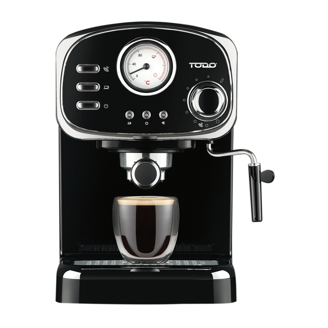 2 TODO Espresso Coffee Machine Maker Automatic 15 Bar Pump 1.25L - Black, 2 of 4