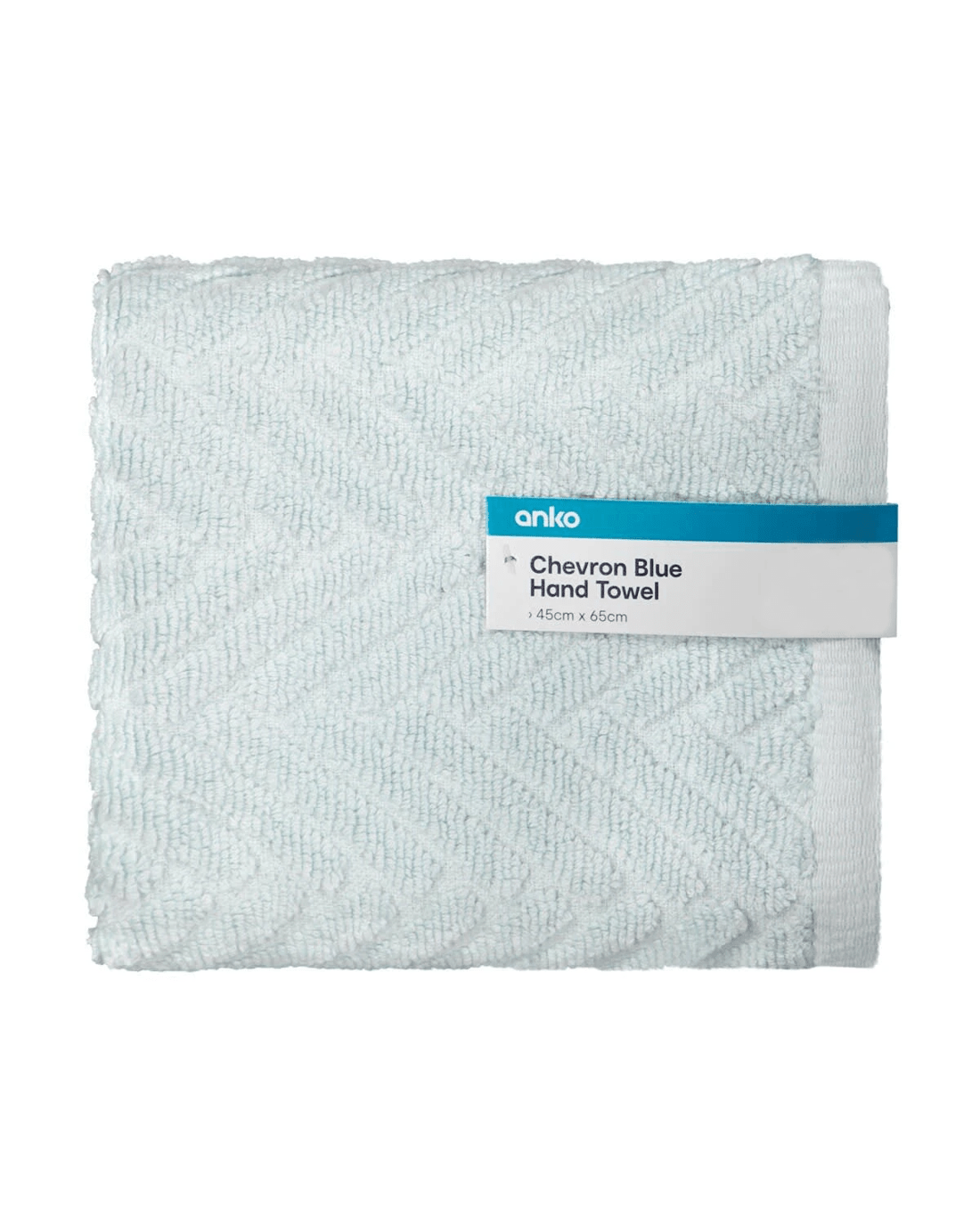 5 Chevron Cotton Hand Towel - Blue, 5 of 6