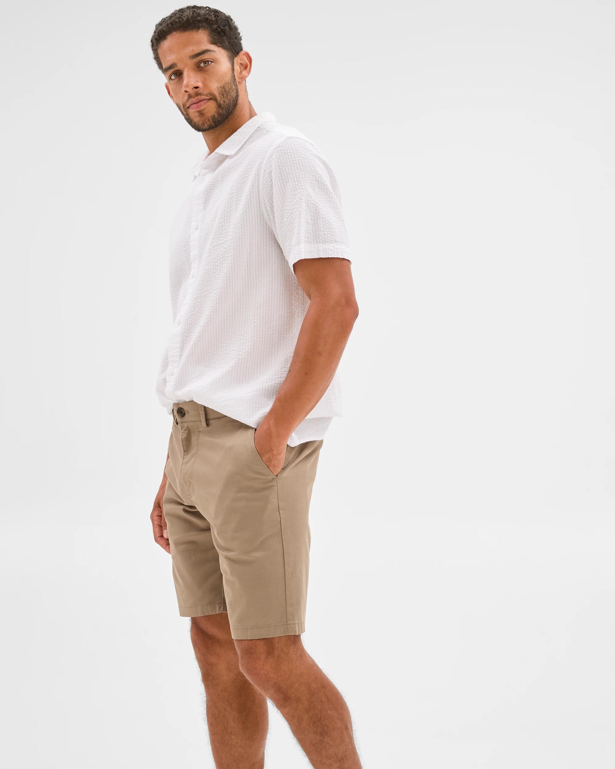 4 Target Australian Cotton Regular Stretch Chino Shorts WALNUT, 4 of 6