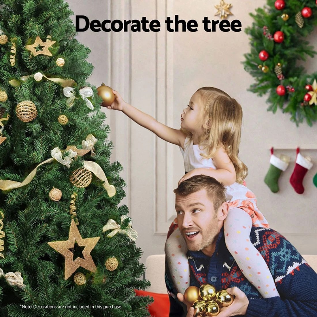 6 Jingle Jollys Christmas Tree 2.7m Led Xmas Tree Party Decorations 2590 Tips Durable Space Saving Modern Decor - Green, 6 of 7
