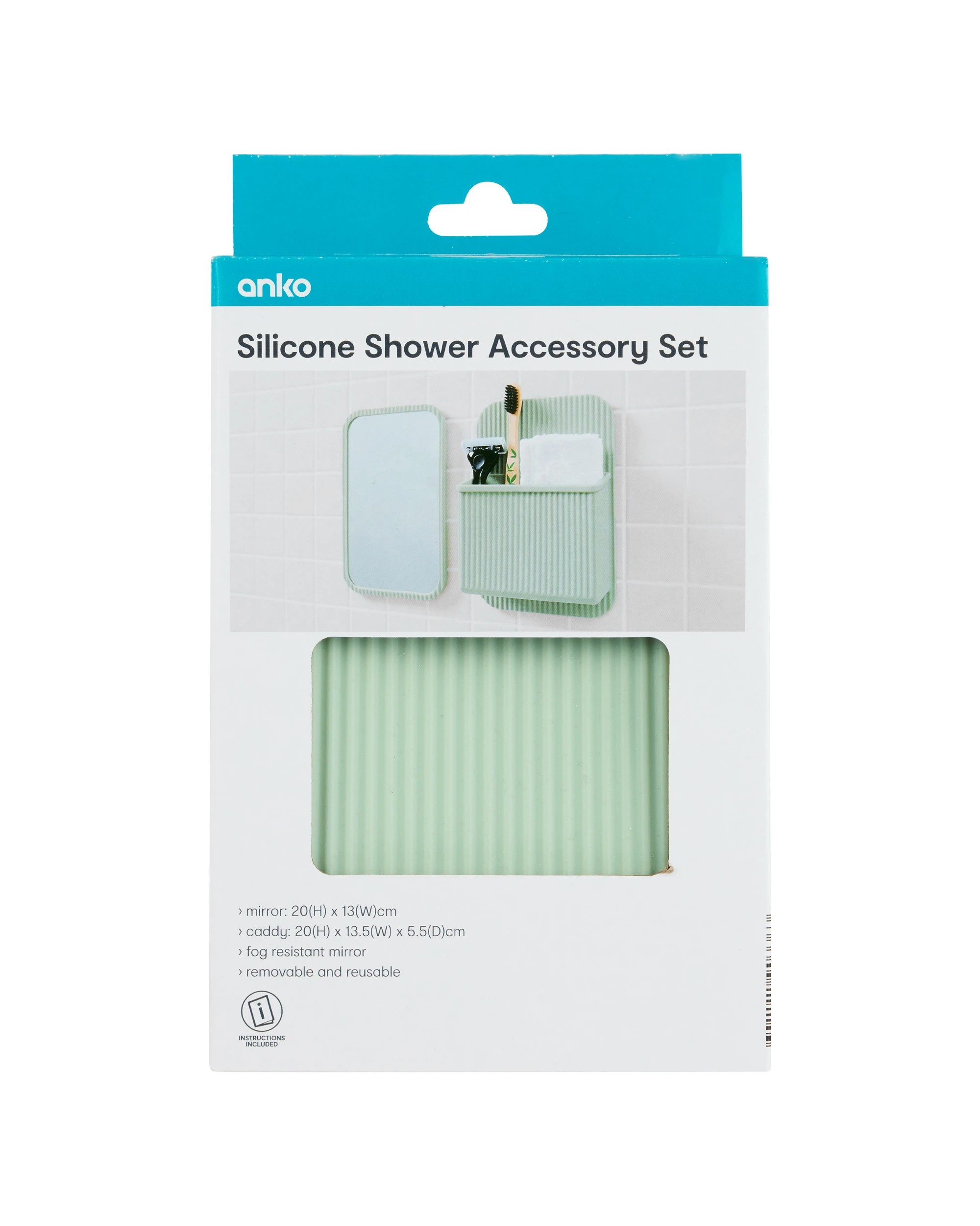 8 Silicone Shower Accessory Set, 8 of 9