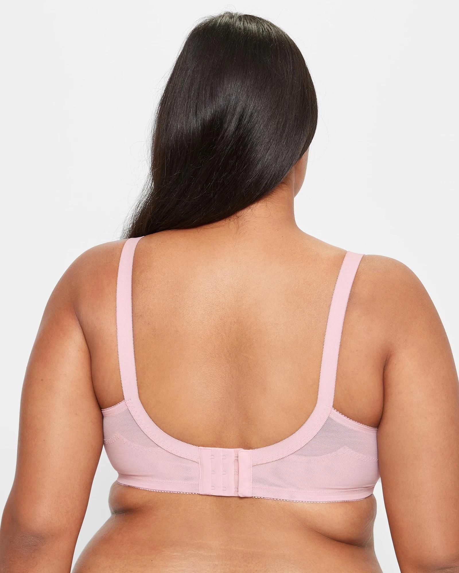 2 Target Plus Size Firm Support Wirefree Bra SOFT ROSE, 2 of 5