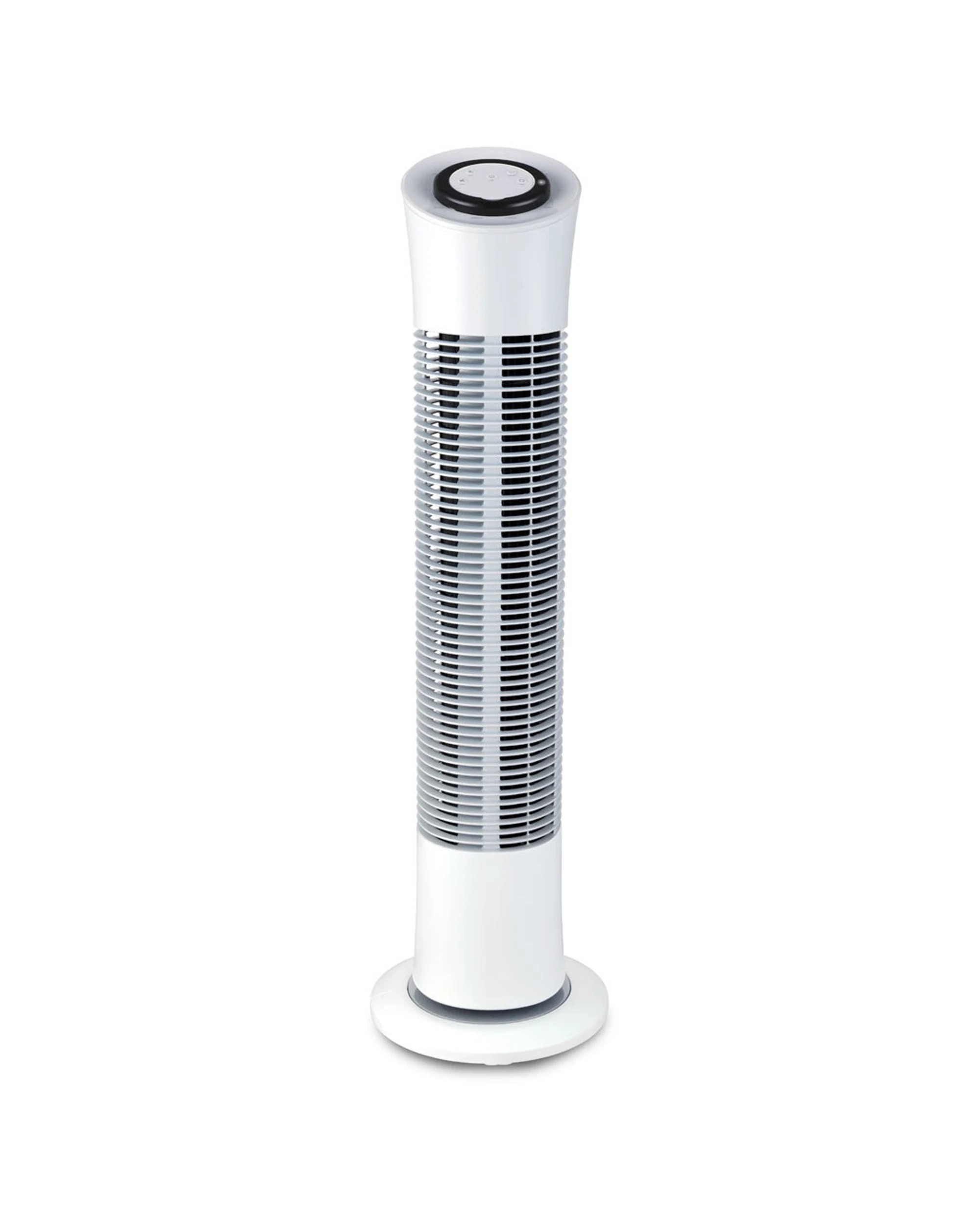 1 Heller 77cm Electric Air Cooling Tower Fan Oscillation W/ Remote Control - White, 1 of 3