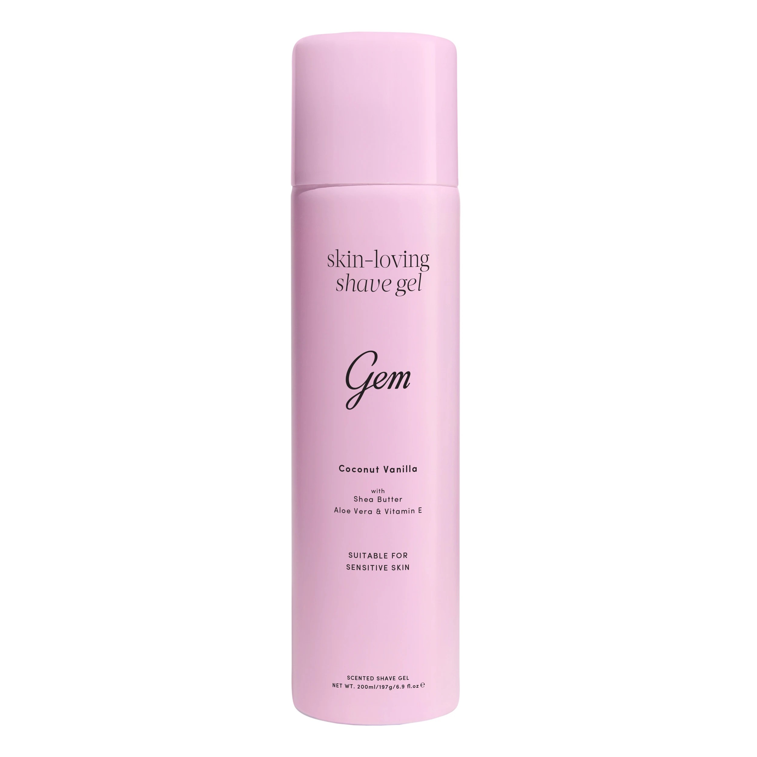 1 Gem Coconut Vanilla Skin-Loving Scented Shave Gel 195g - Shea Butter, Aloe Vera and Vitamin E, 1 of 6