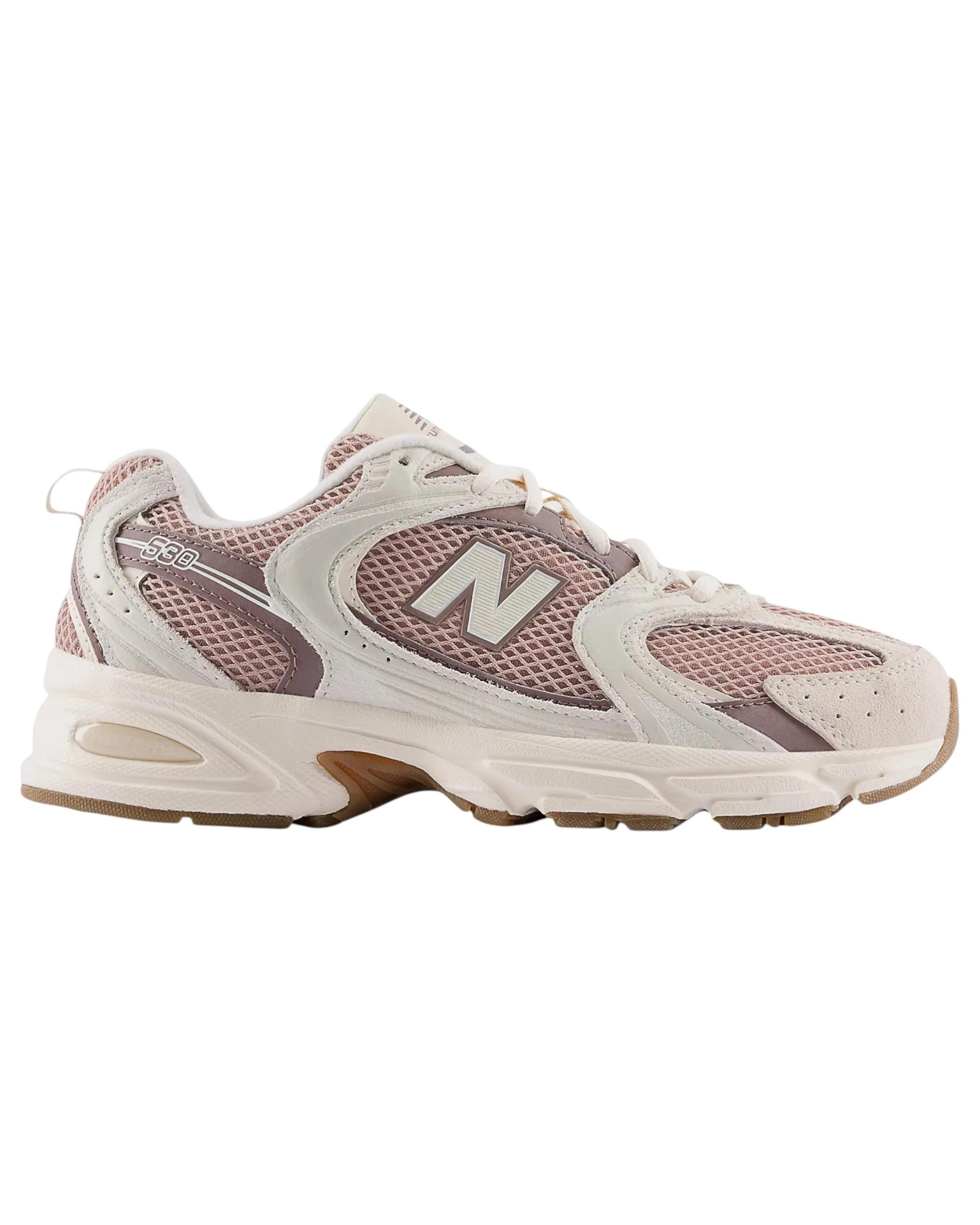 1 New Balance Unisex 530 Athletic Shoes BEIGE/ROSE, 1 of 5