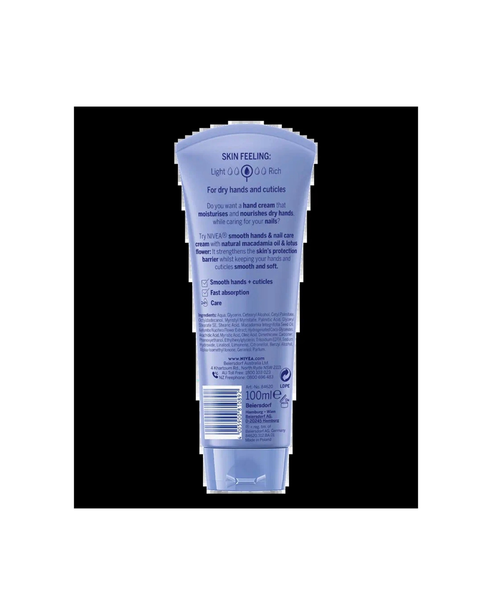 2 Nivea Smooth Hands & Nail Care Hand Cream 100ml, 2 of 2