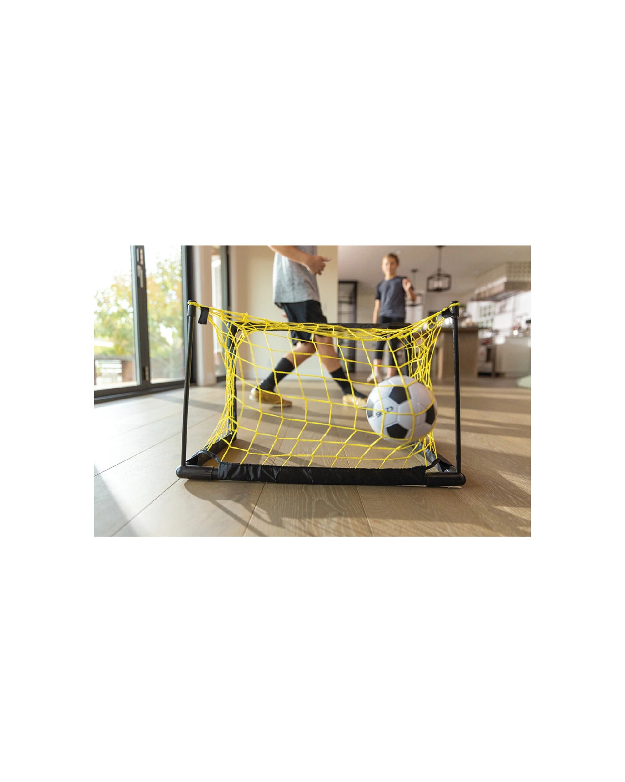 3 Sklz Pro Mini Soccer Net Ball Set with Soft Foam Ball for Indoor Play - Yellow, 3 of 4