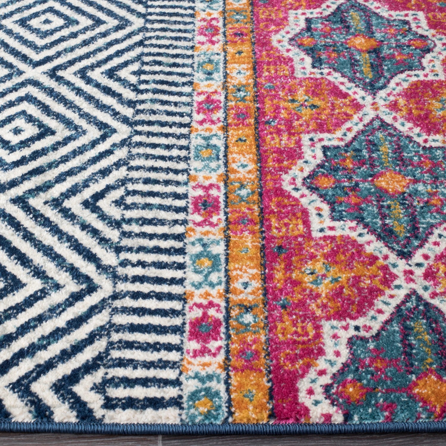 3 Common Ground Rugs Bluebay 455 230x160cm - Medium Power Loomed Pet Friendly Floor Rug - Blue, 3 of 7