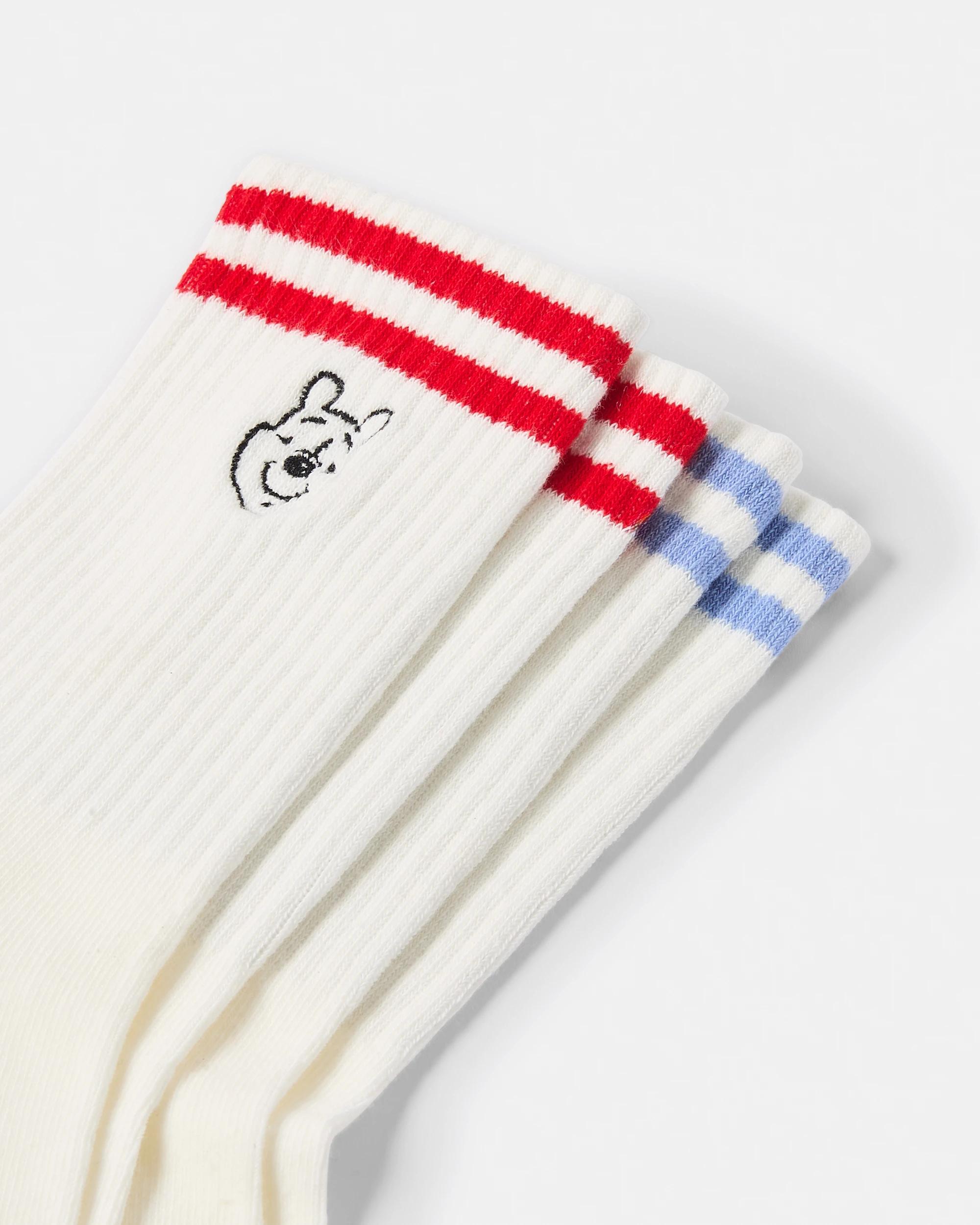 2 2 Pack Winnie the Pooh License Crew Socks Winnie, 2 of 3