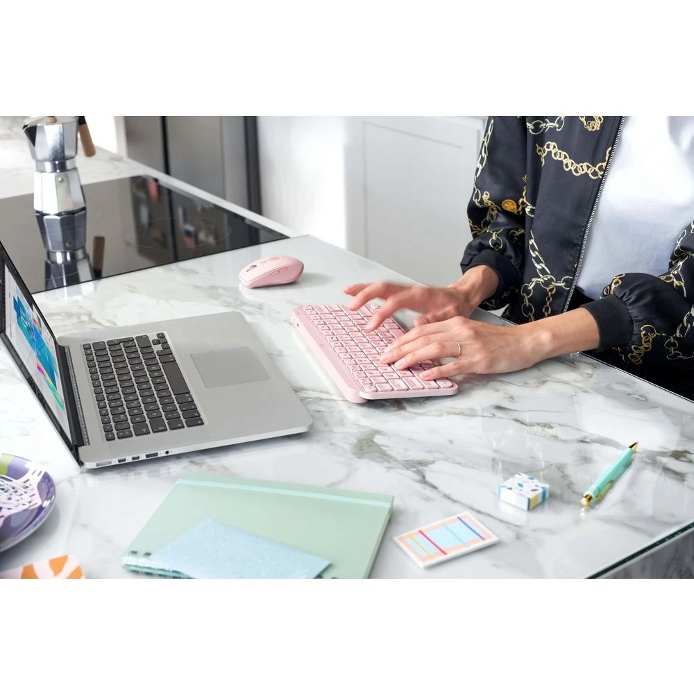 6 Logitech MX Keys Mini Wireless Keyboard Rose, 6 of 9