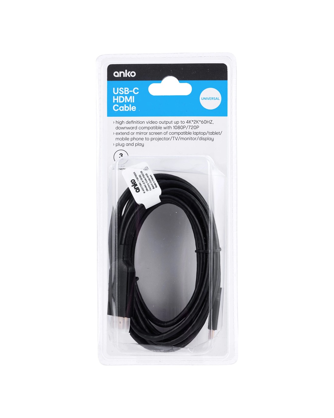 6 USB Type C to HDMI Cable - 3m, 6 of 6