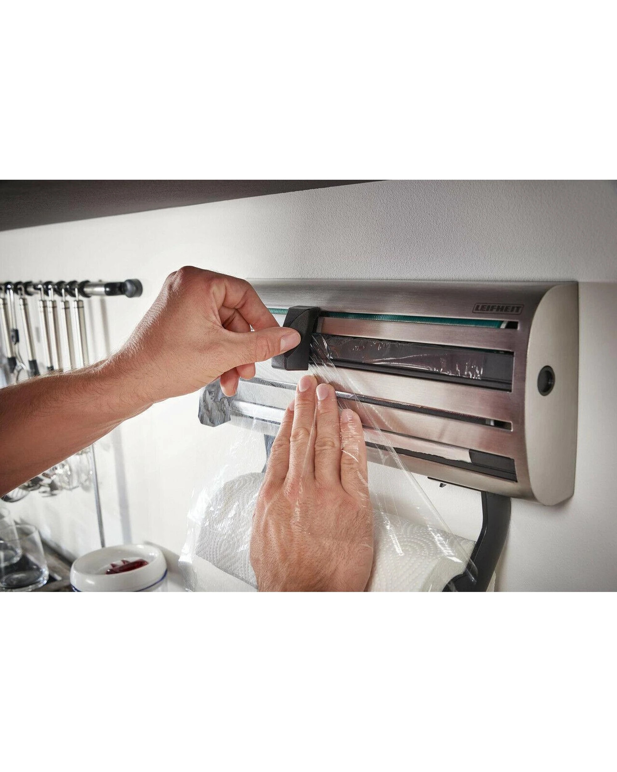 4 Leifheit Parat Royal Wall Mounted Kitchen Roll Holder  Stainless Steel L25660, 4 of 6