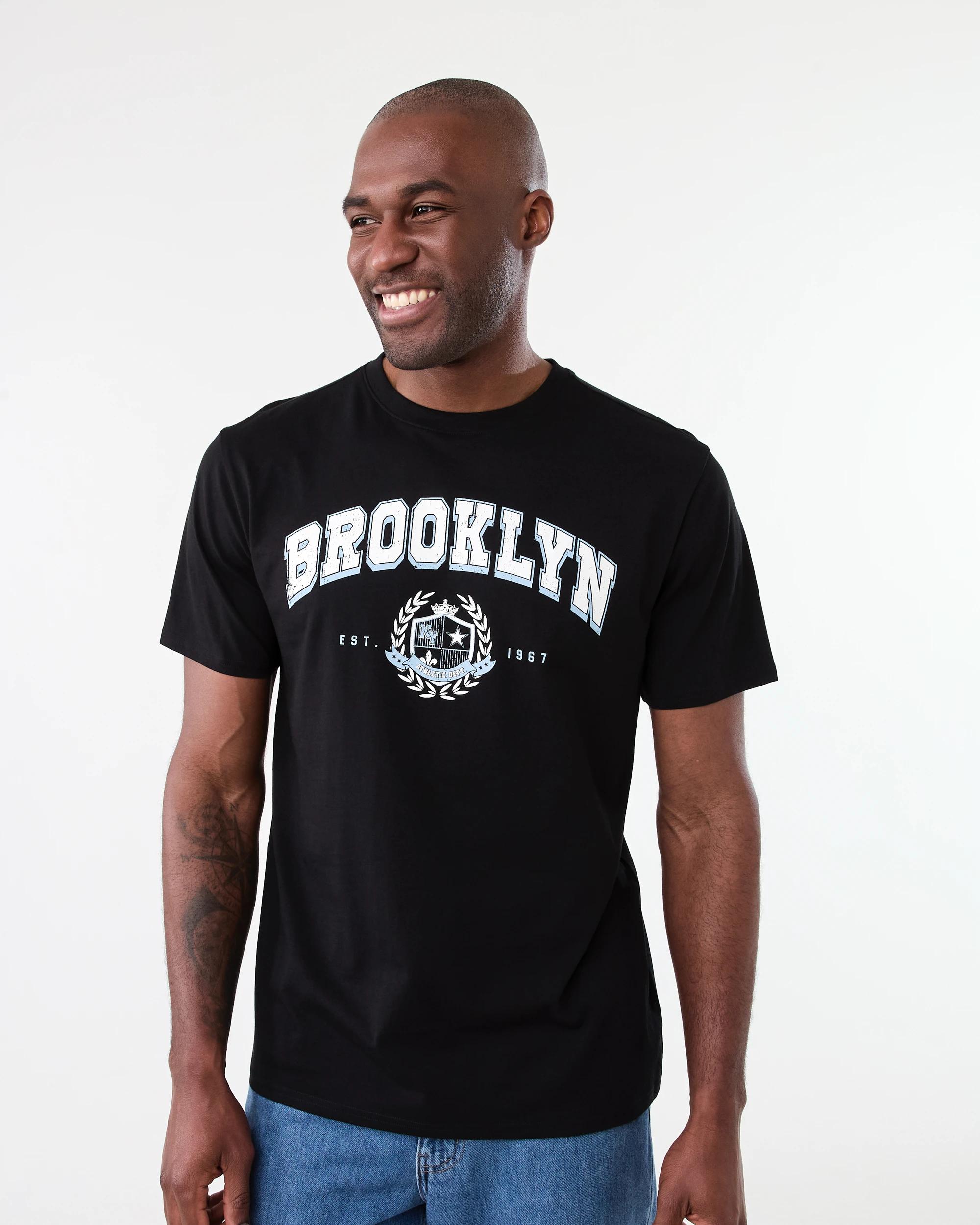 1 Print T-shirt Blk Brokln, 1 of 5