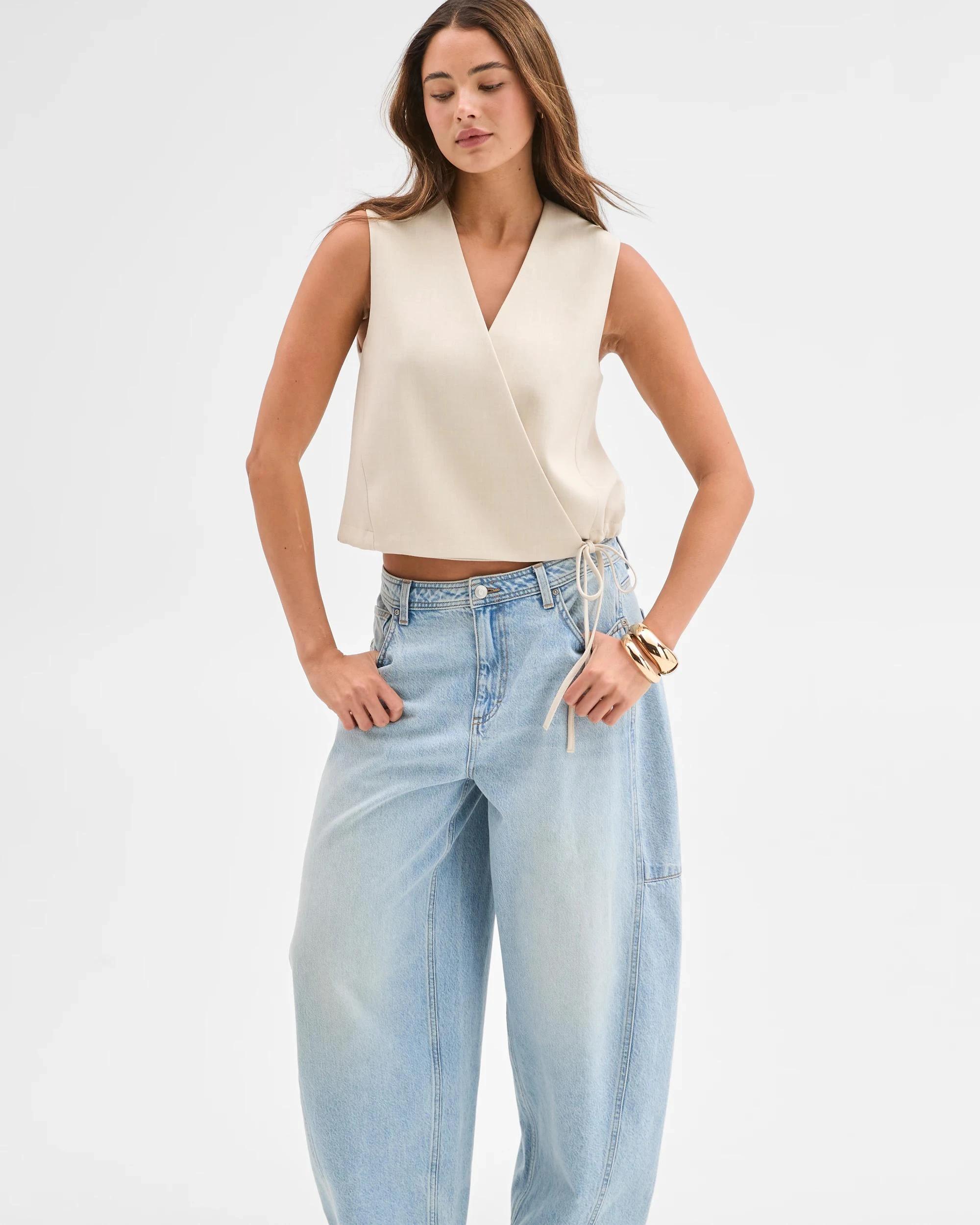 4 Lily Loves Wrap Tie Vest TOFU, 4 of 6