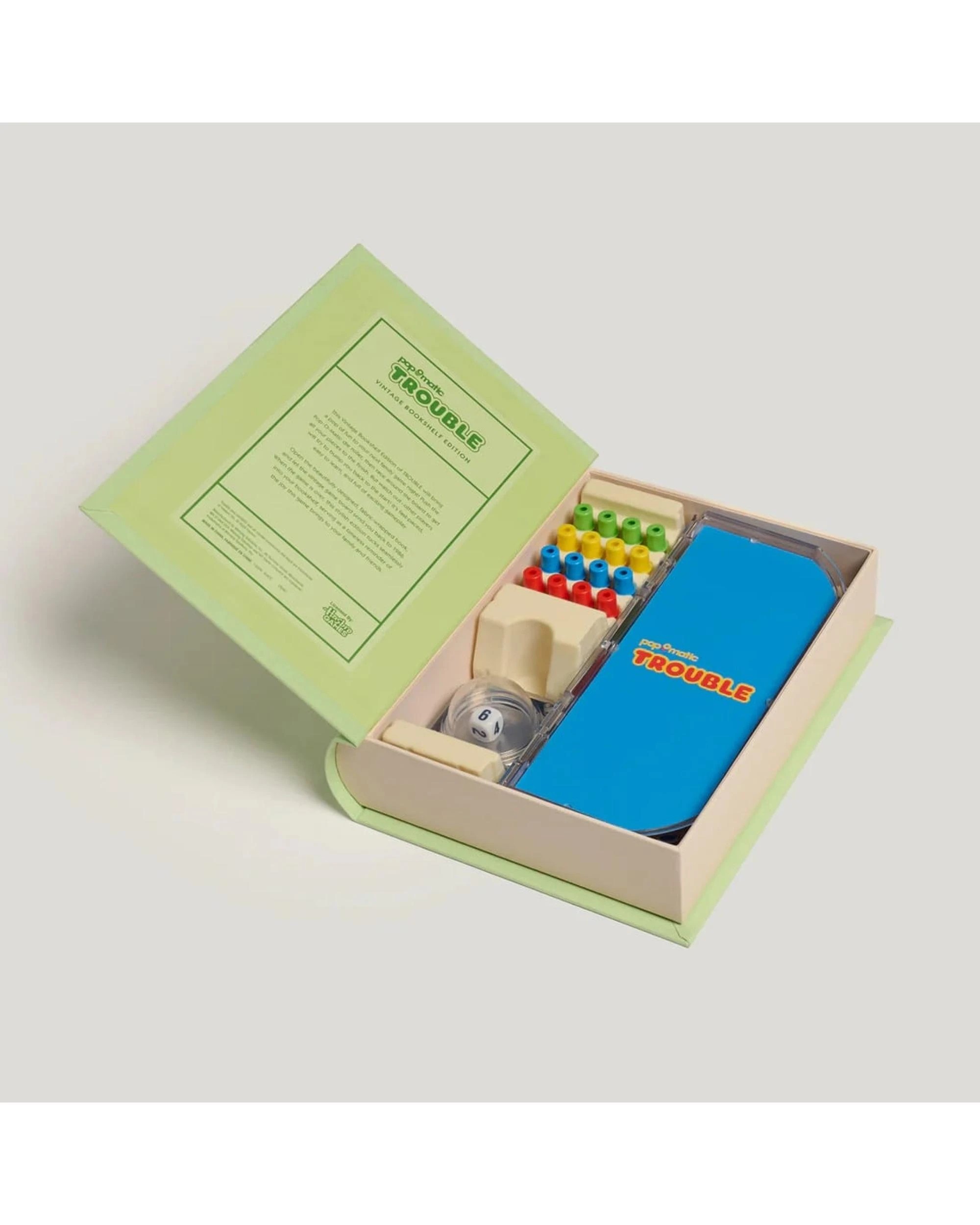 3 Trouble Vintage Bookshelf Edition Board Game, 3 of 6