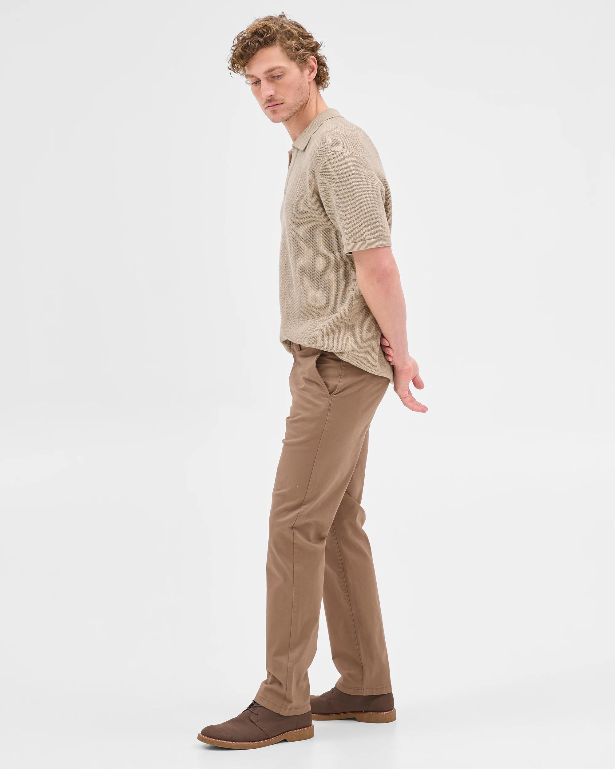 3 Target Man Australian Cotton Straight Chino Pants SHITAKE, 3 of 9