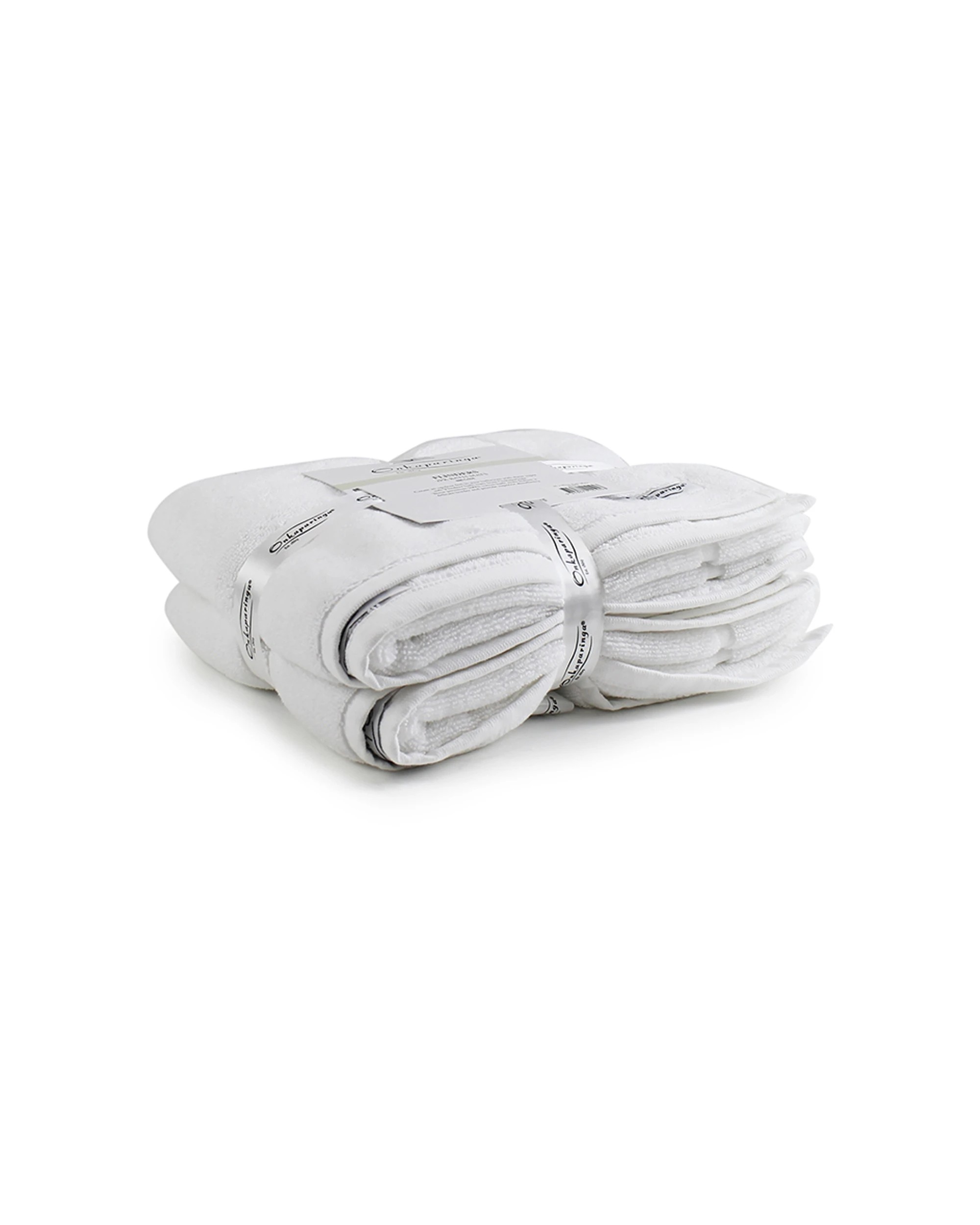 2 2pc Onkaparinga 60x90cm Cotton Flinders Premium Bath Mats Set 800gsm White - White, 2 of 3