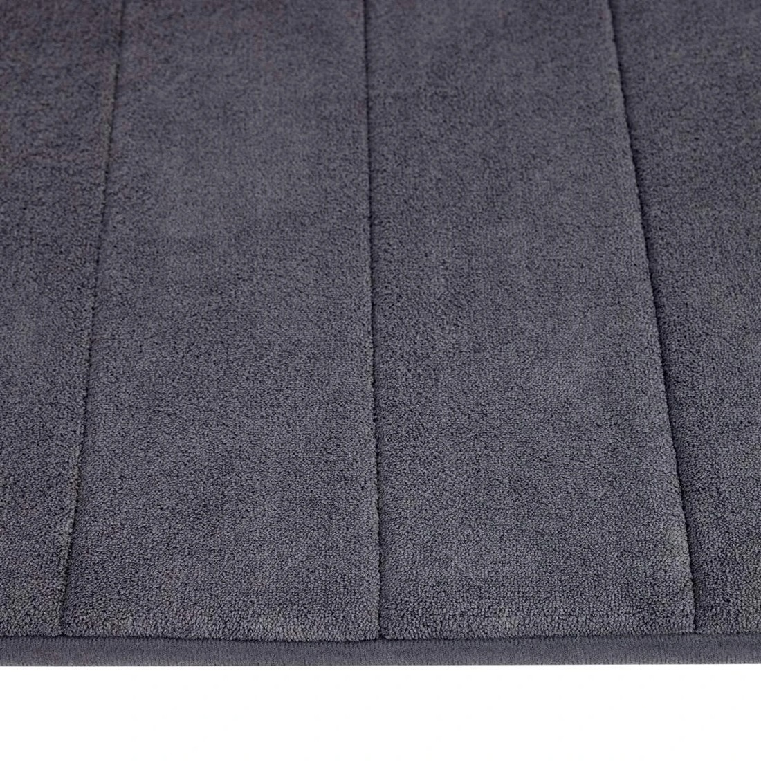 3 Memory Foam Bath Mat - Charcoal, 3 of 5