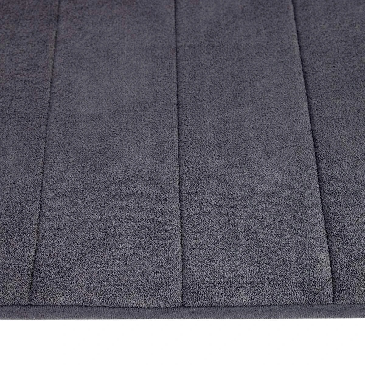 3 Memory Foam Bath Mat - Charcoal, 3 of 5