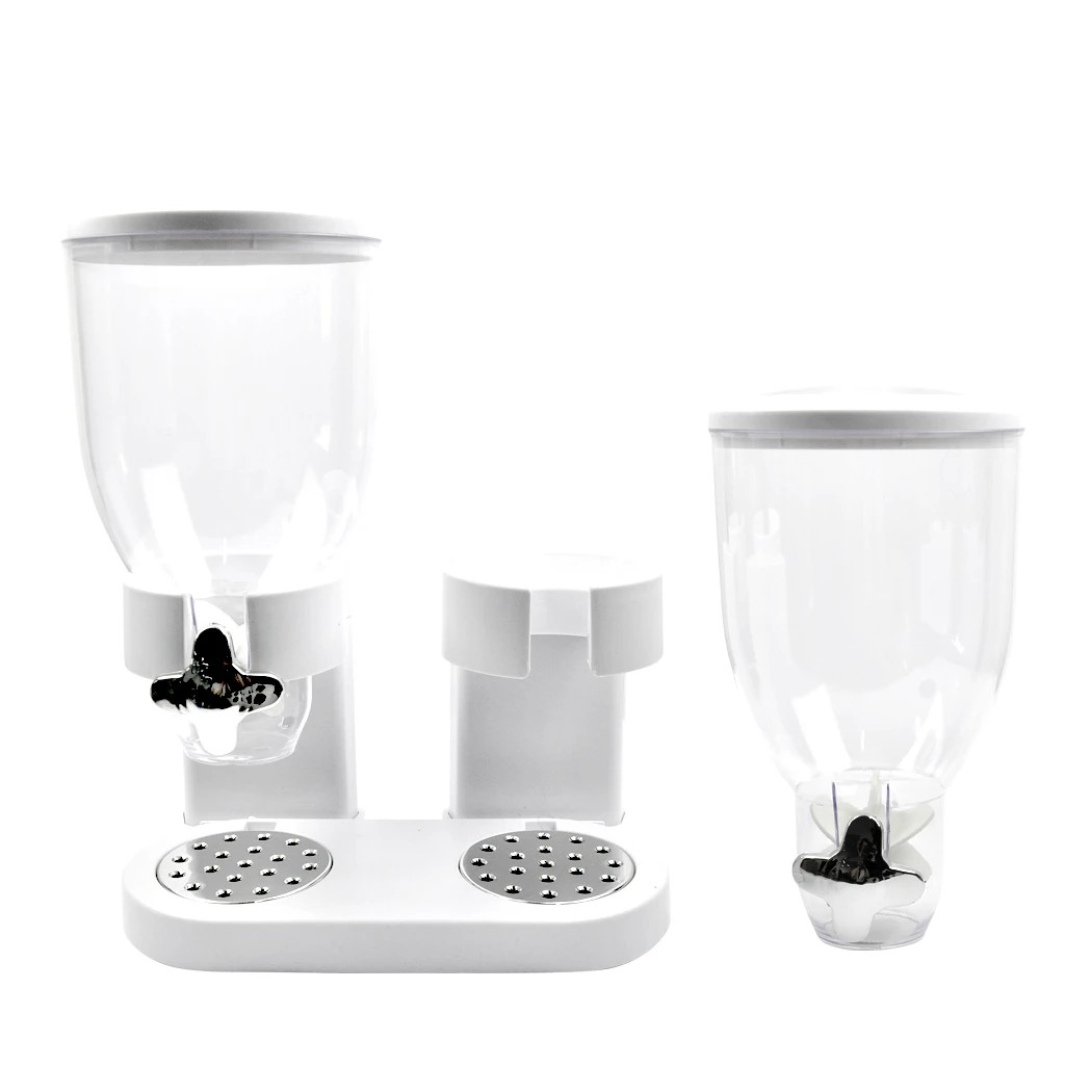 6 Toque Double Cereal Dispenser - White, 6 of 8