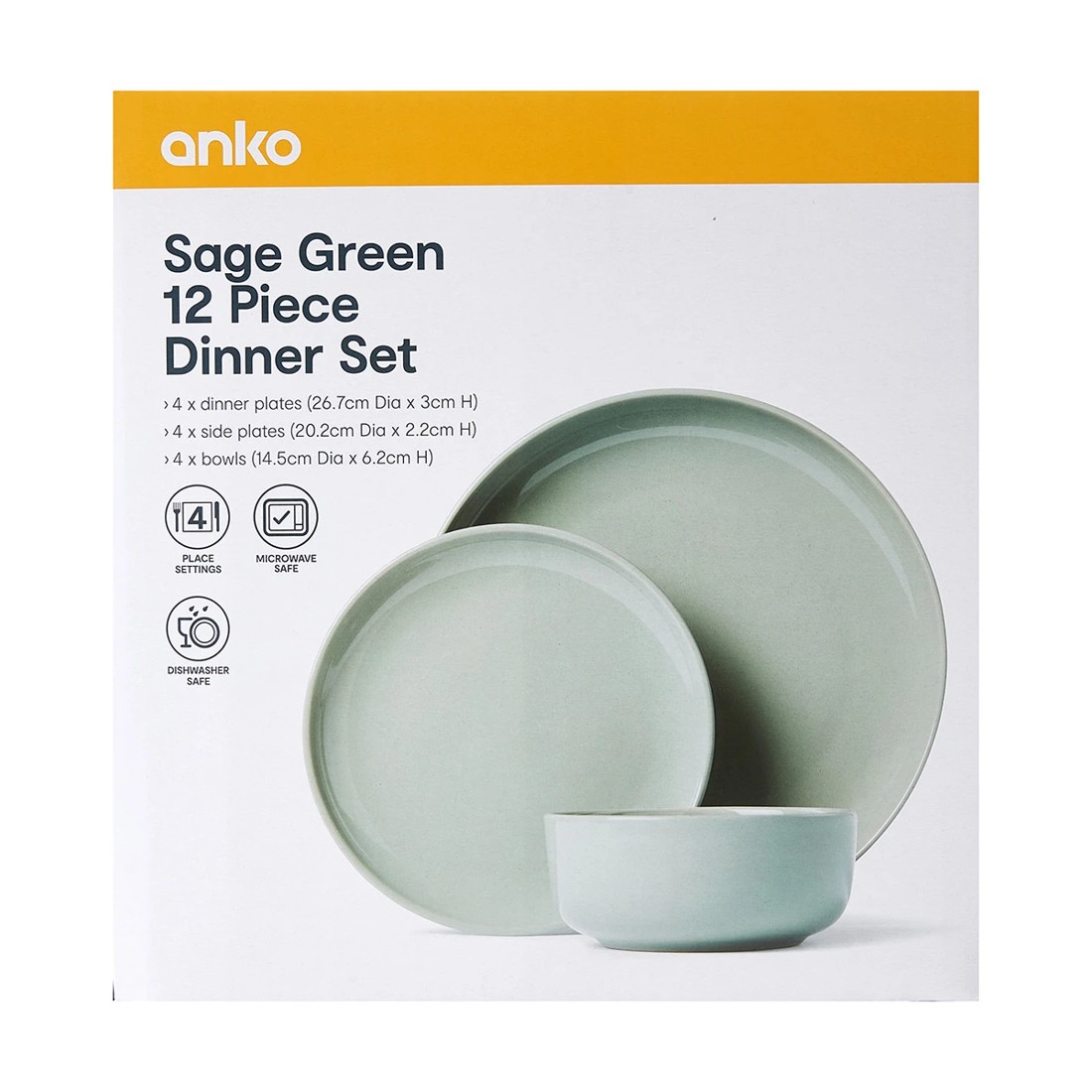 9 Sage Green 12 Piece Dinner Set, 9 of 10