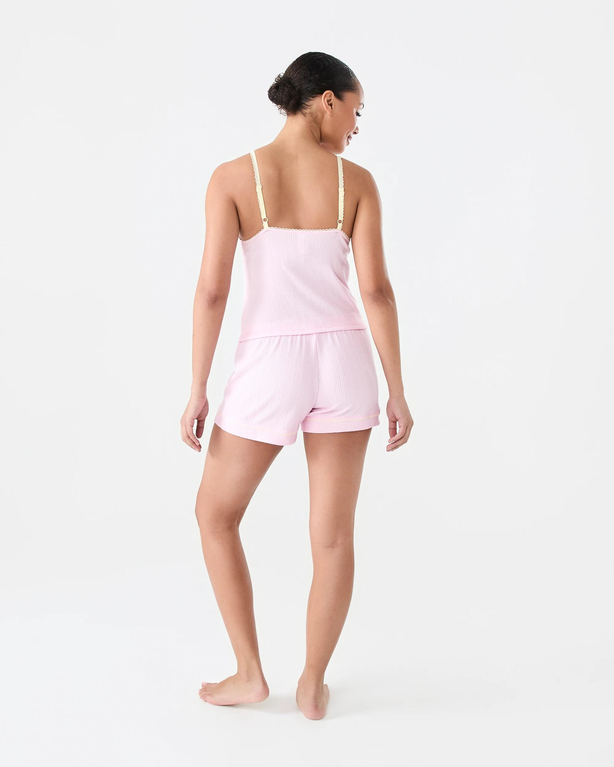 3 Pointelle Rib Cami Pkldy Pink, 3 of 7