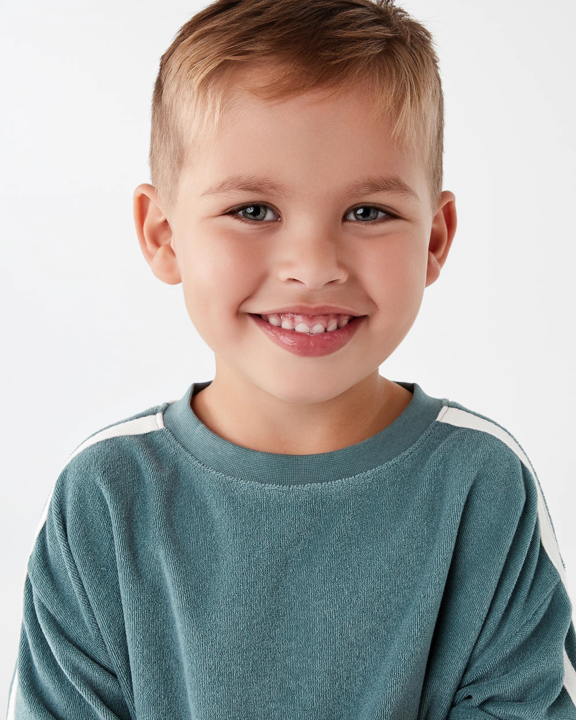 3 Terry Towelling T-shirt Gbln Blue, 3 of 7