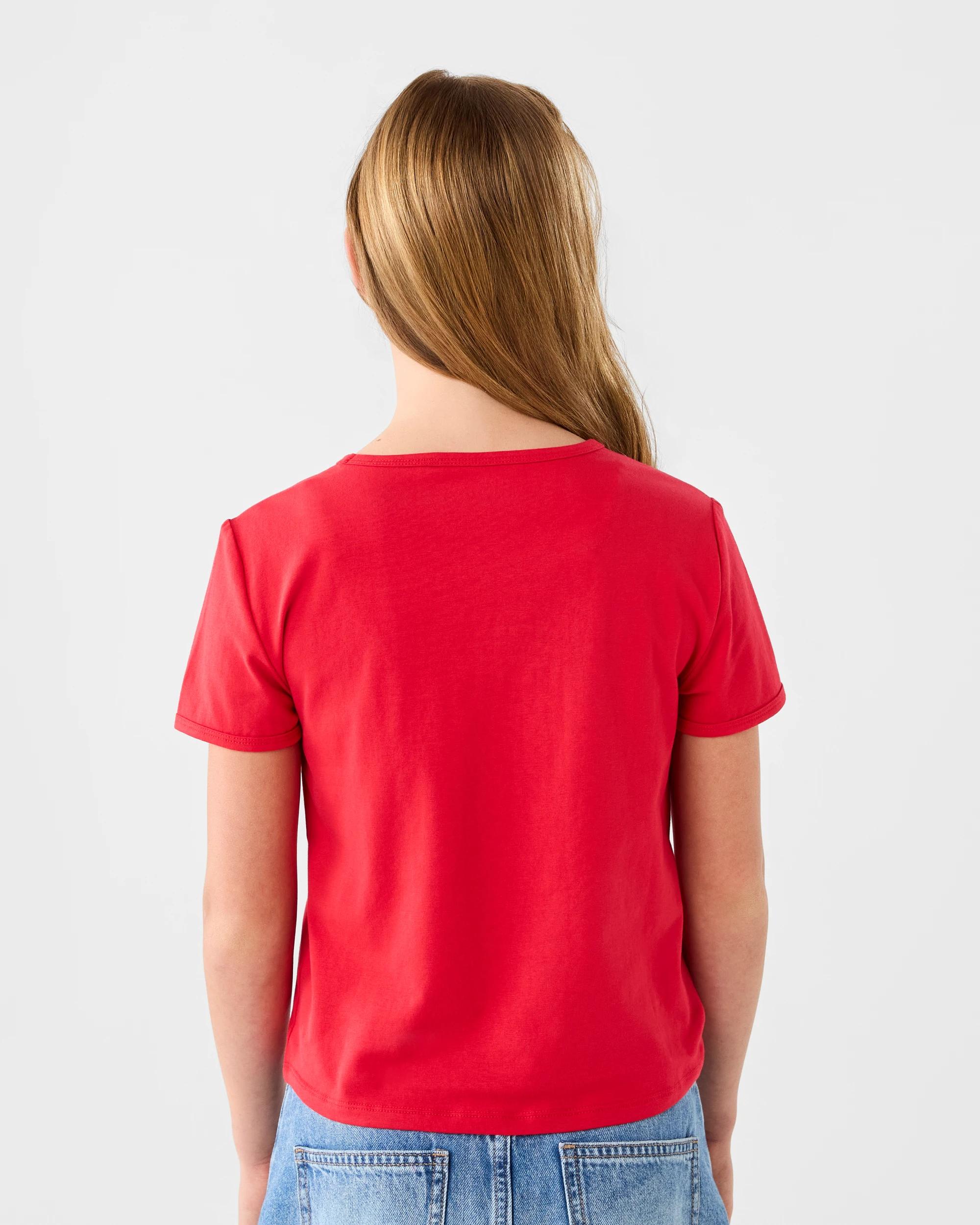 2 Christmas Ringer T-shirt Red Teddy, 2 of 6