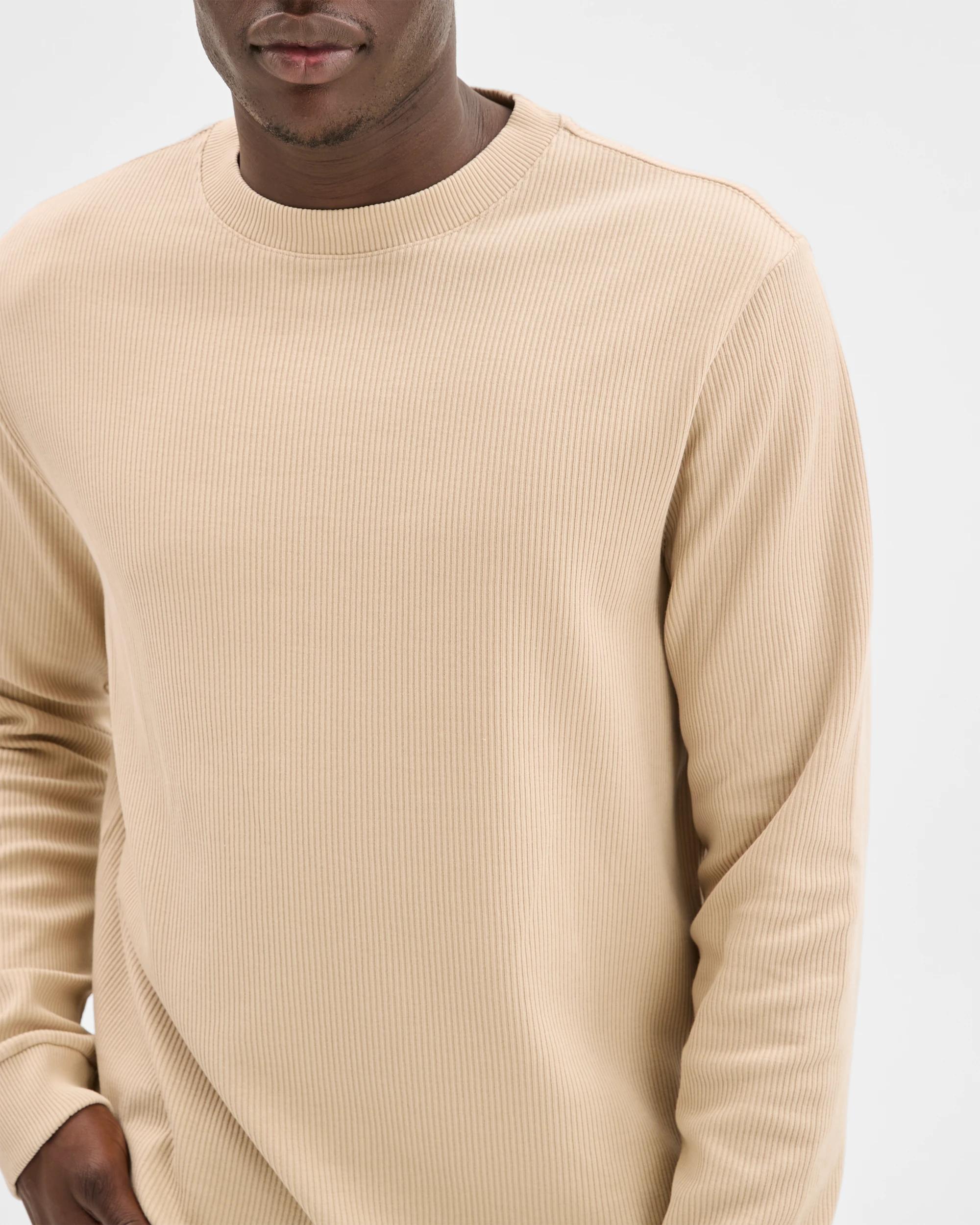 4 Commons Australian Cotton Relaxed Heavyweight Textured T-Shirt ACID SAND, 4 of 6