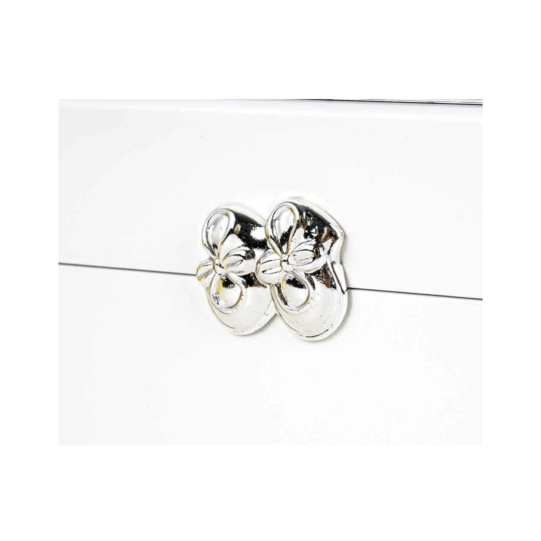 4 Lmd Baby Keepsake Box 17x22x7cm Protective Display Gift Set - Cardboard Box
 - Silver, 4 of 4