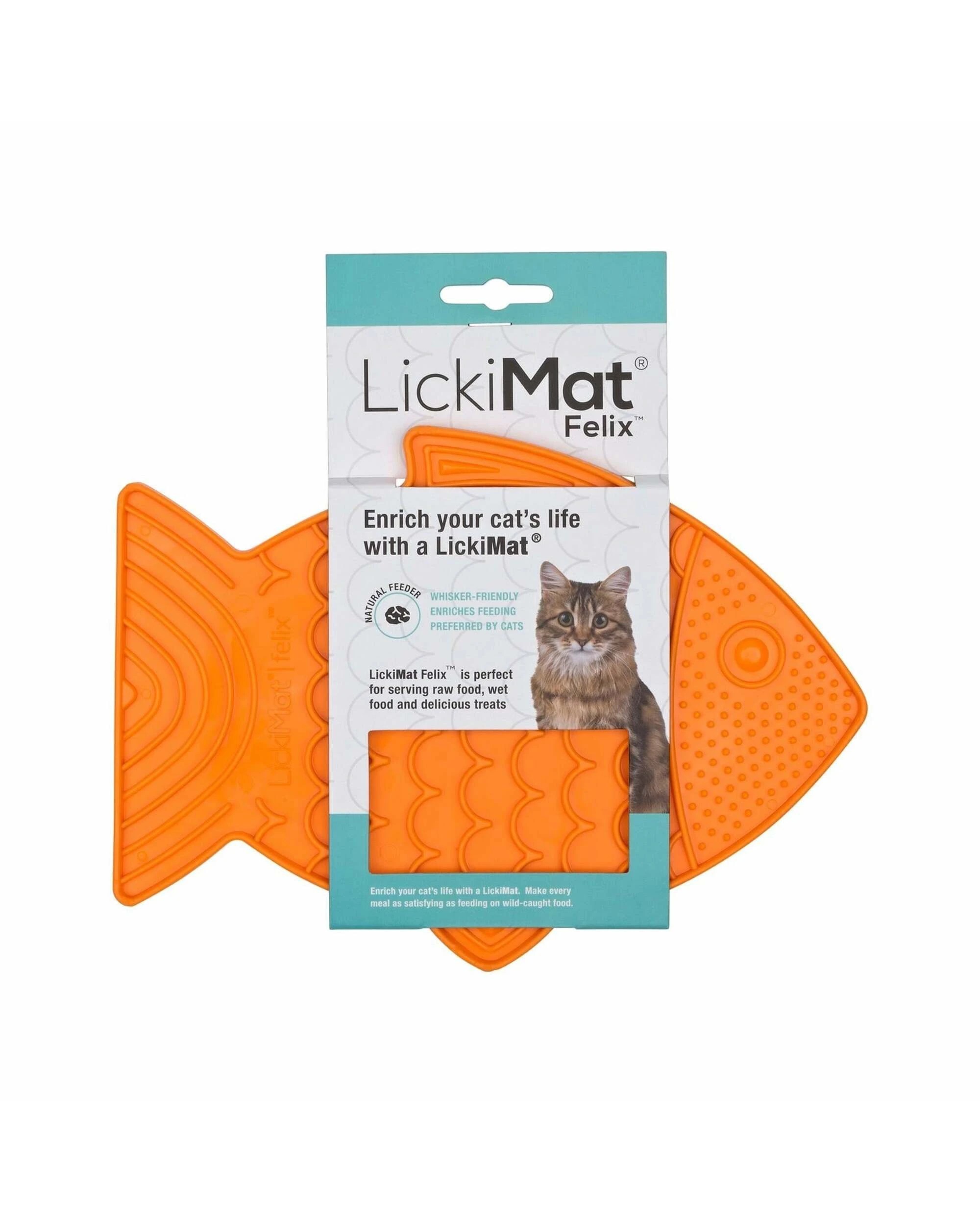 1 Lickimat Cat Feeder Felix Orange, 1 of 1