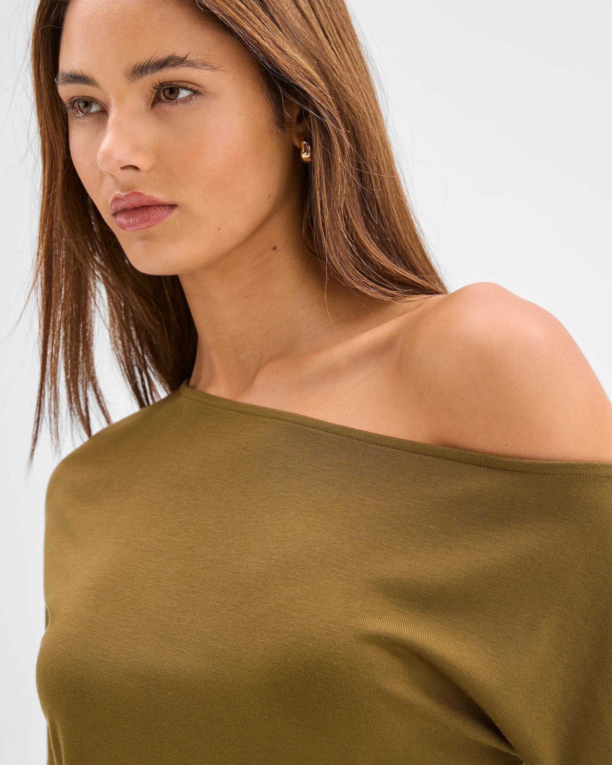 5 Lily Loves Asymmetrical Top DEEP MOSS, 5 of 6