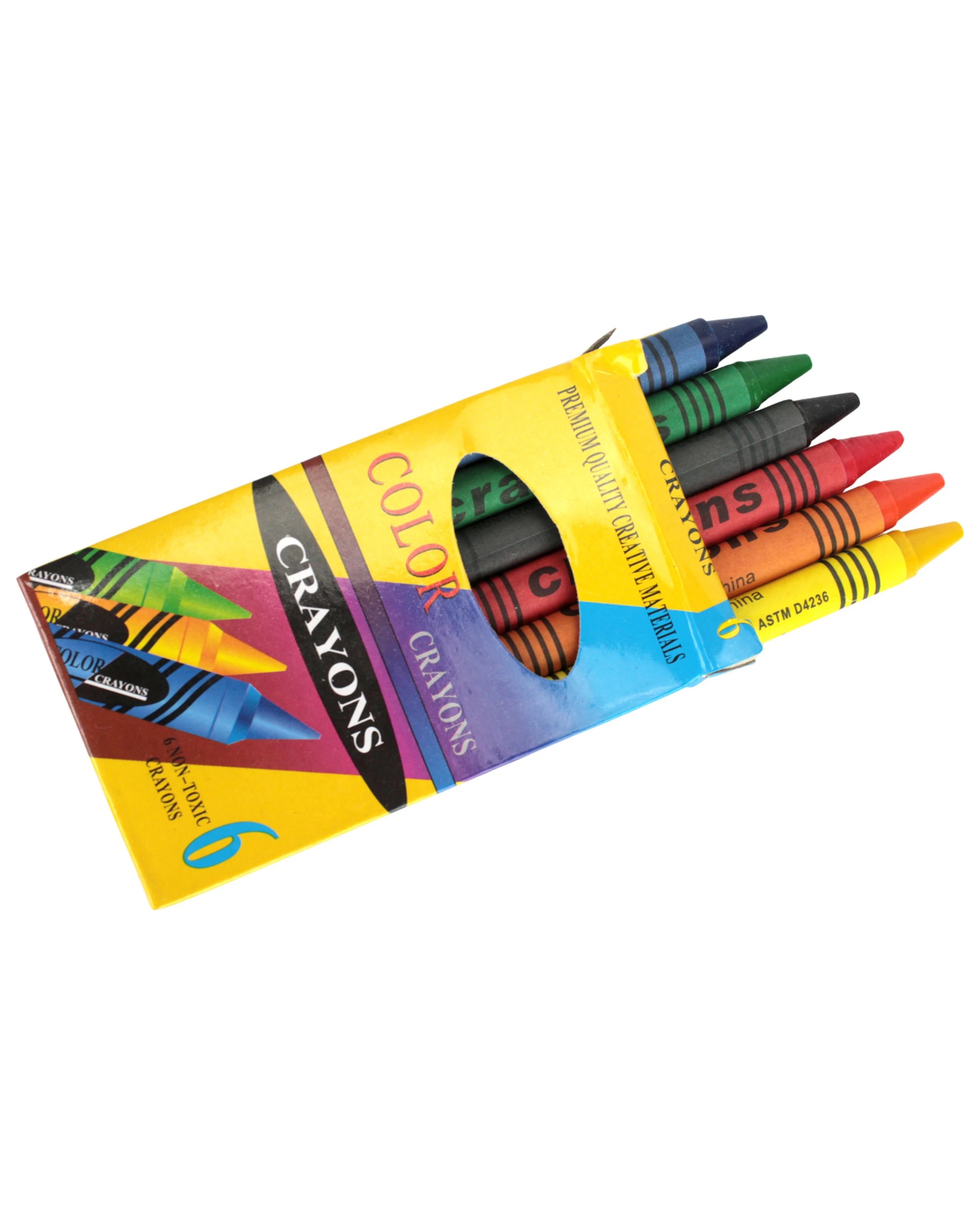 1 Partyrama Coloured Crayons Pack of 6 - Multi, 1 of 3