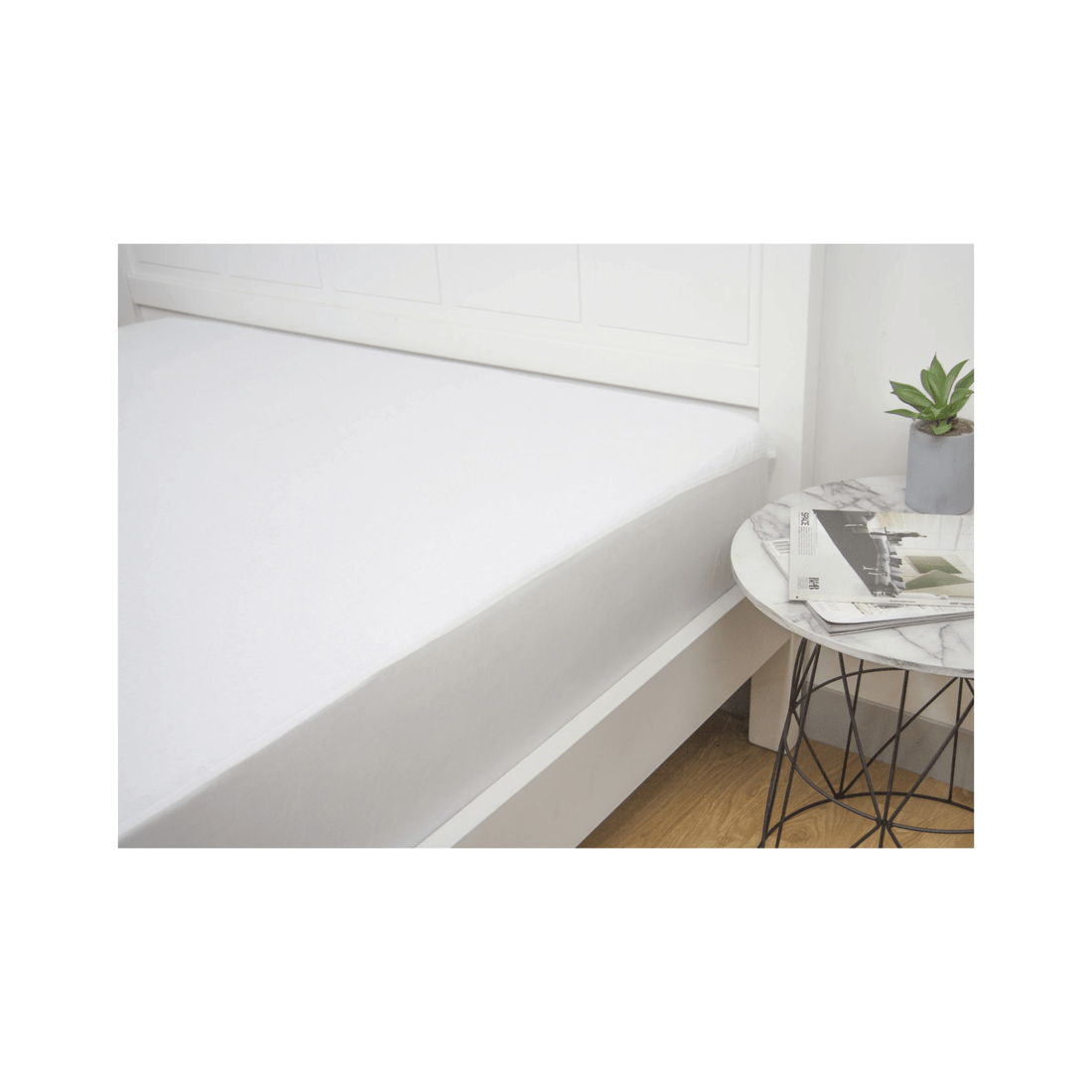 1 ARDOR Mattress Protector Waterproof Mattress Protector - King Size - TPU Coating - White, 1 of 3