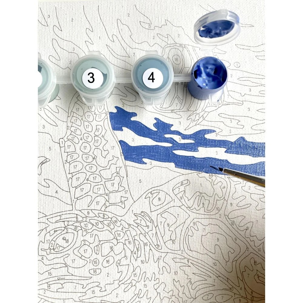 3 Reeves Paint By Numbers Set 12 x 16" Tropical Beach, 3 of 5