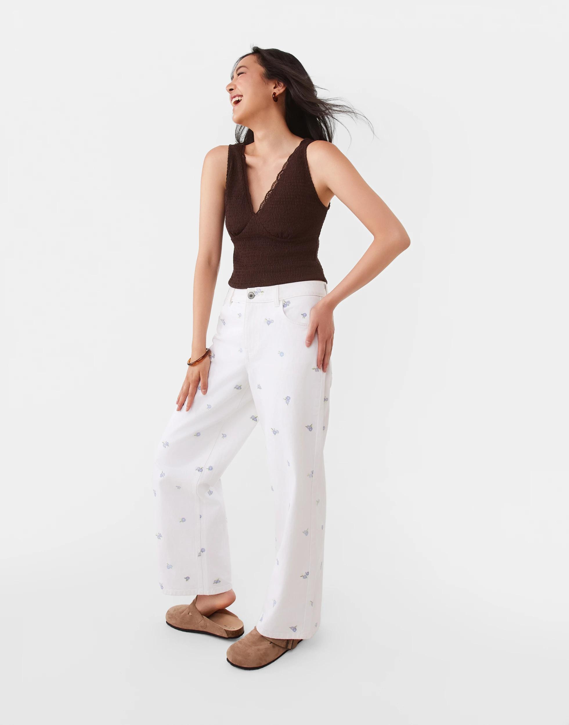 3 Sleeveless V-Neck Lace Top Melt Brown, 3 of 7