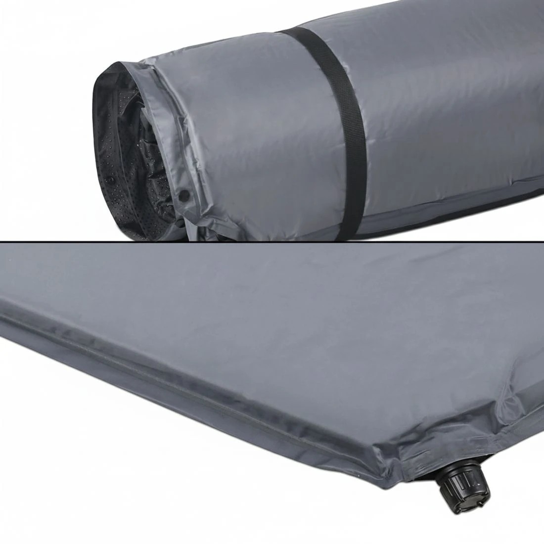 5 Weisshorn Self Inflating Mattress Camping Sleeping Mat Air Bed Pad Double - Grey, 5 of 7