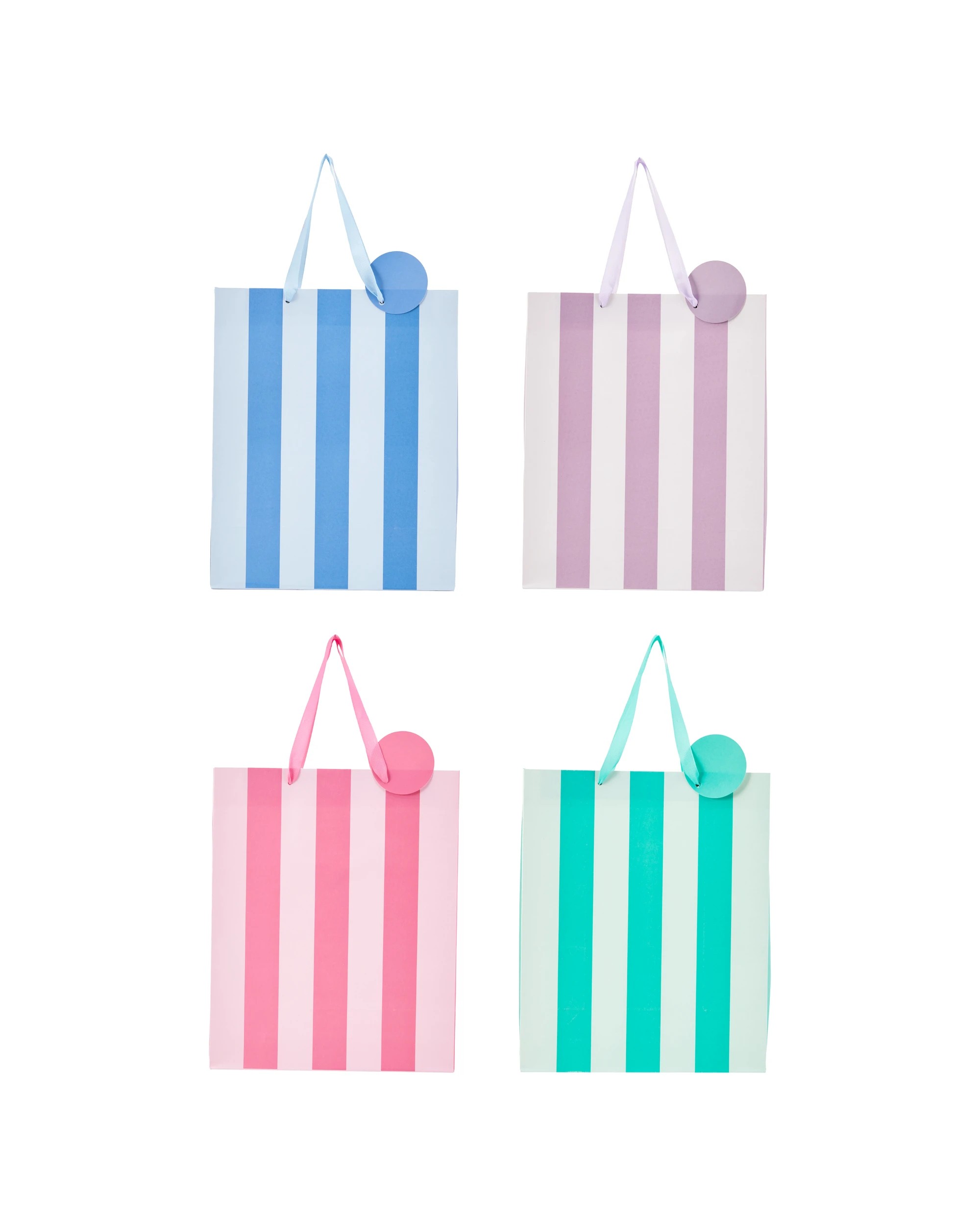 2 4 Pack Multi Stripe Gift Bags - Large, 2 of 4