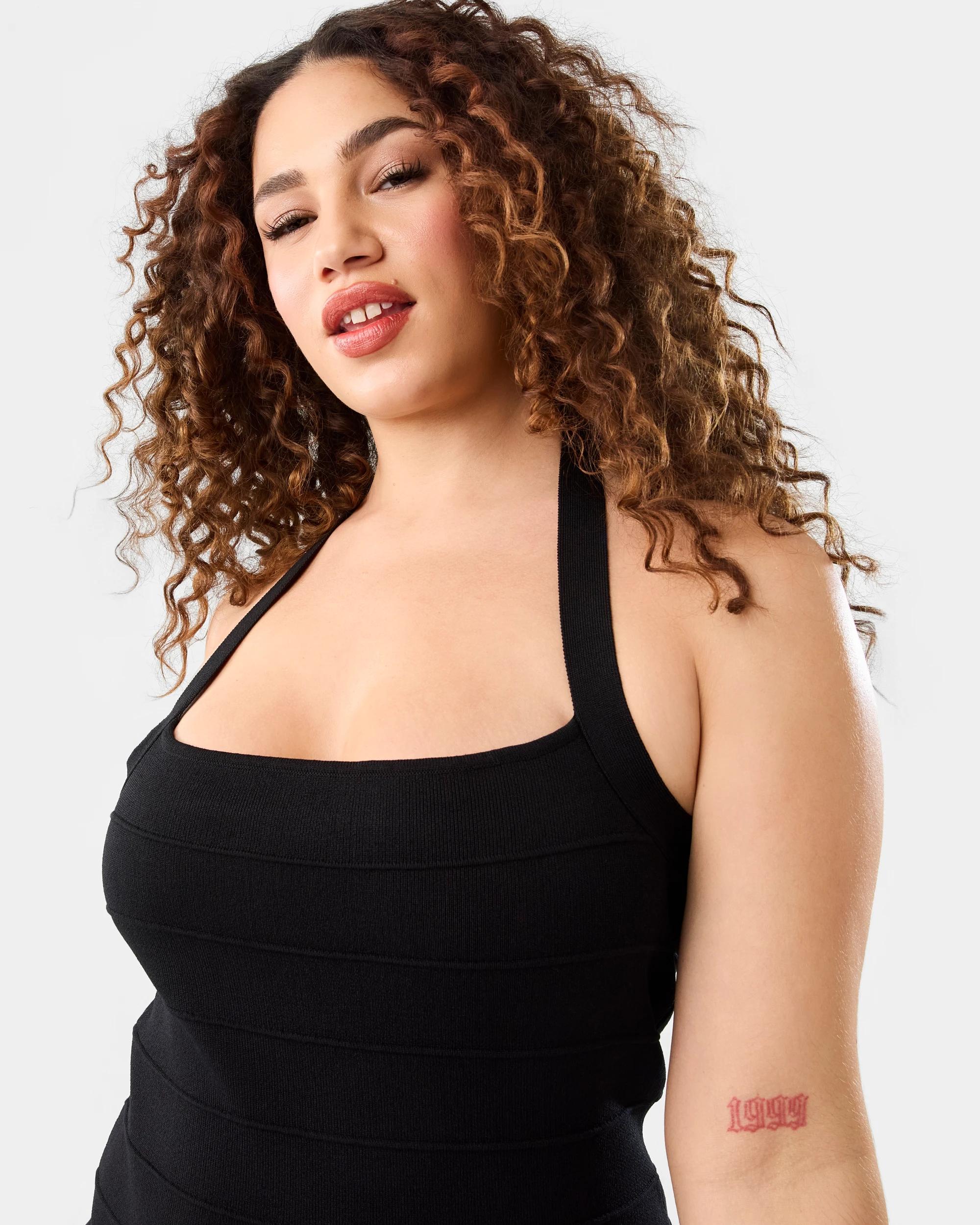 5 Bandage Mini Dress Black, 5 of 8