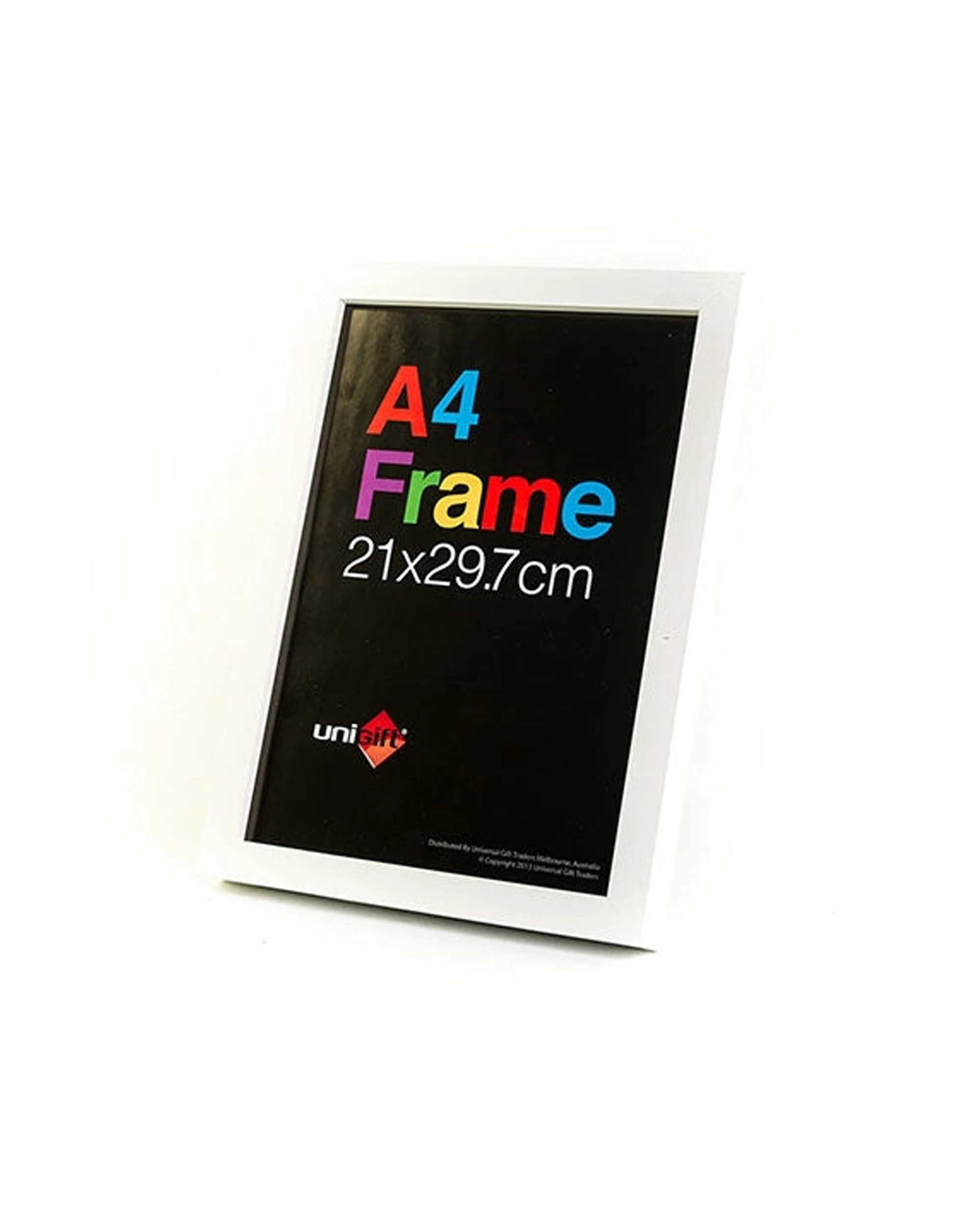 1 Unigift A4 Size Poster Photo Artwork Picture Wooden Frame Home Decor 21x29.7cm - White, 1 of 1
