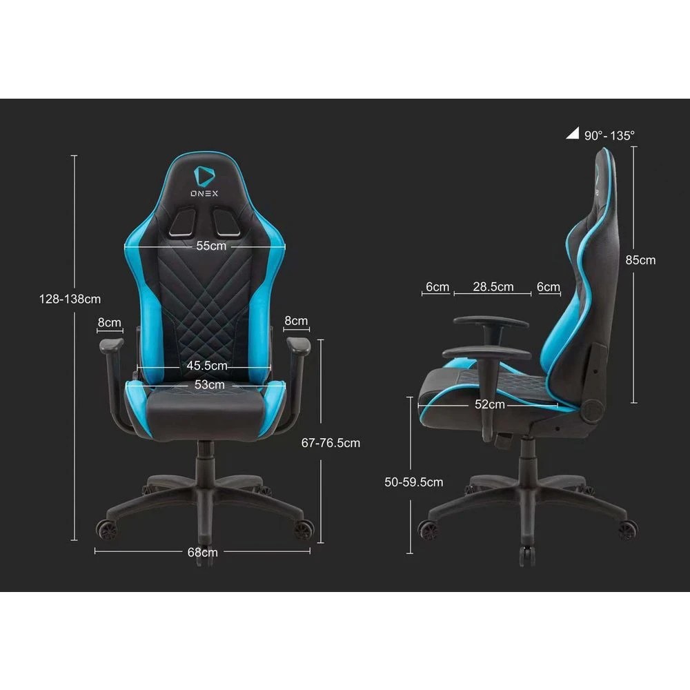 7 ONEX AIR Gaming Chair GX220 Black Ergonomic Chairs and Desk Chairs, 7 of 8