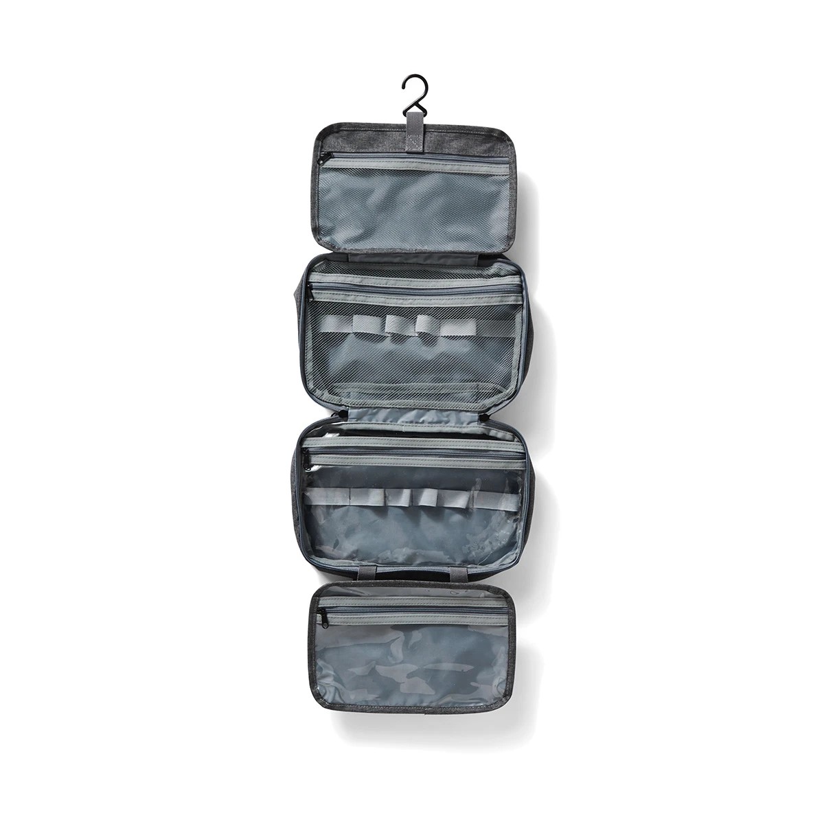 3 Multi Pocket Hanging Organiser - Grey, 3 of 8