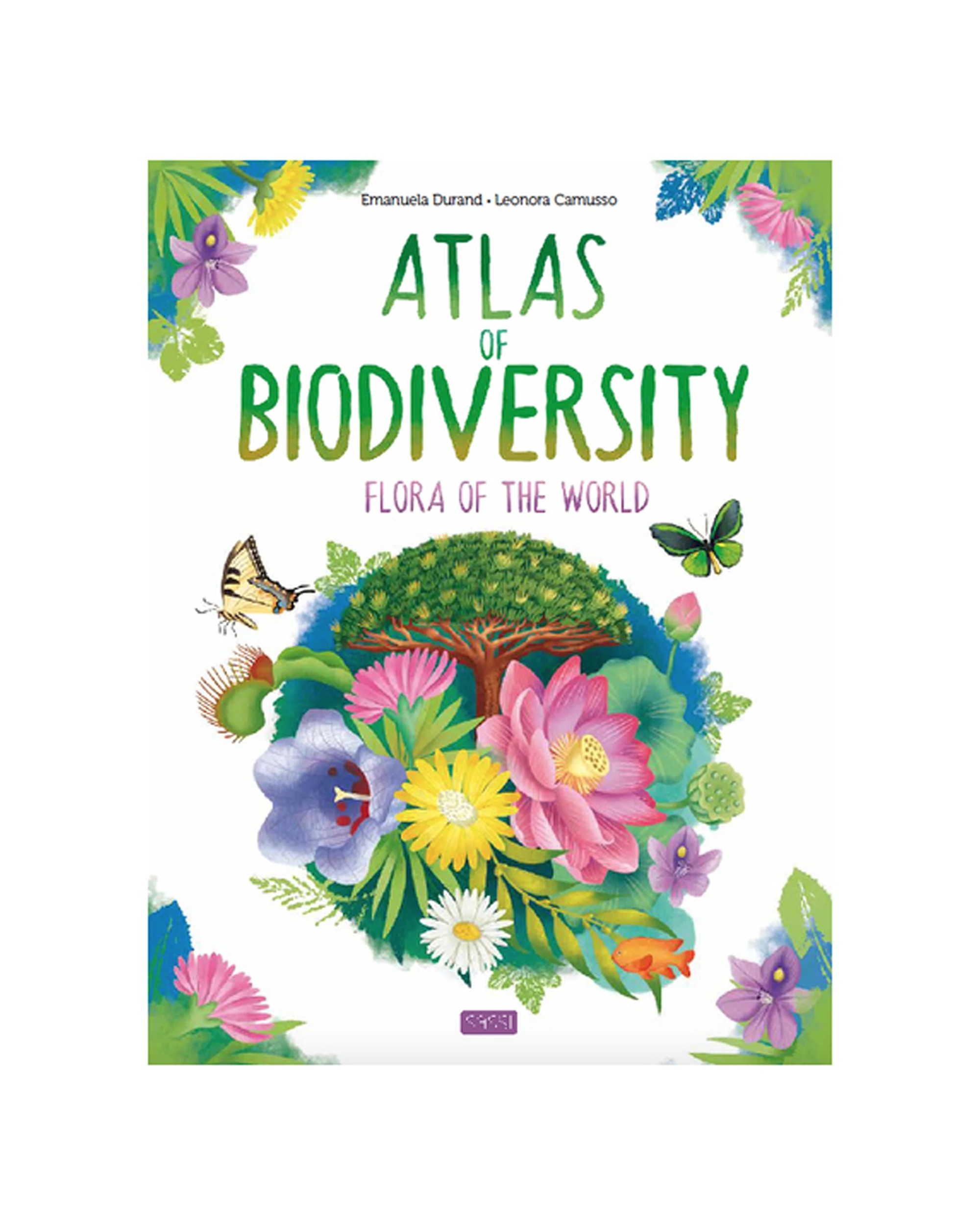 1 Sassi Book Kids Children Atlas Of Biodiversity Flora Of The World - White, 1 of 2
