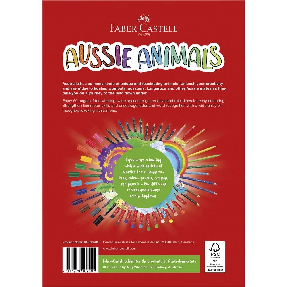2 Faber-Castell Aussie Animals Colouring Book 60 Pages, 2 of 4