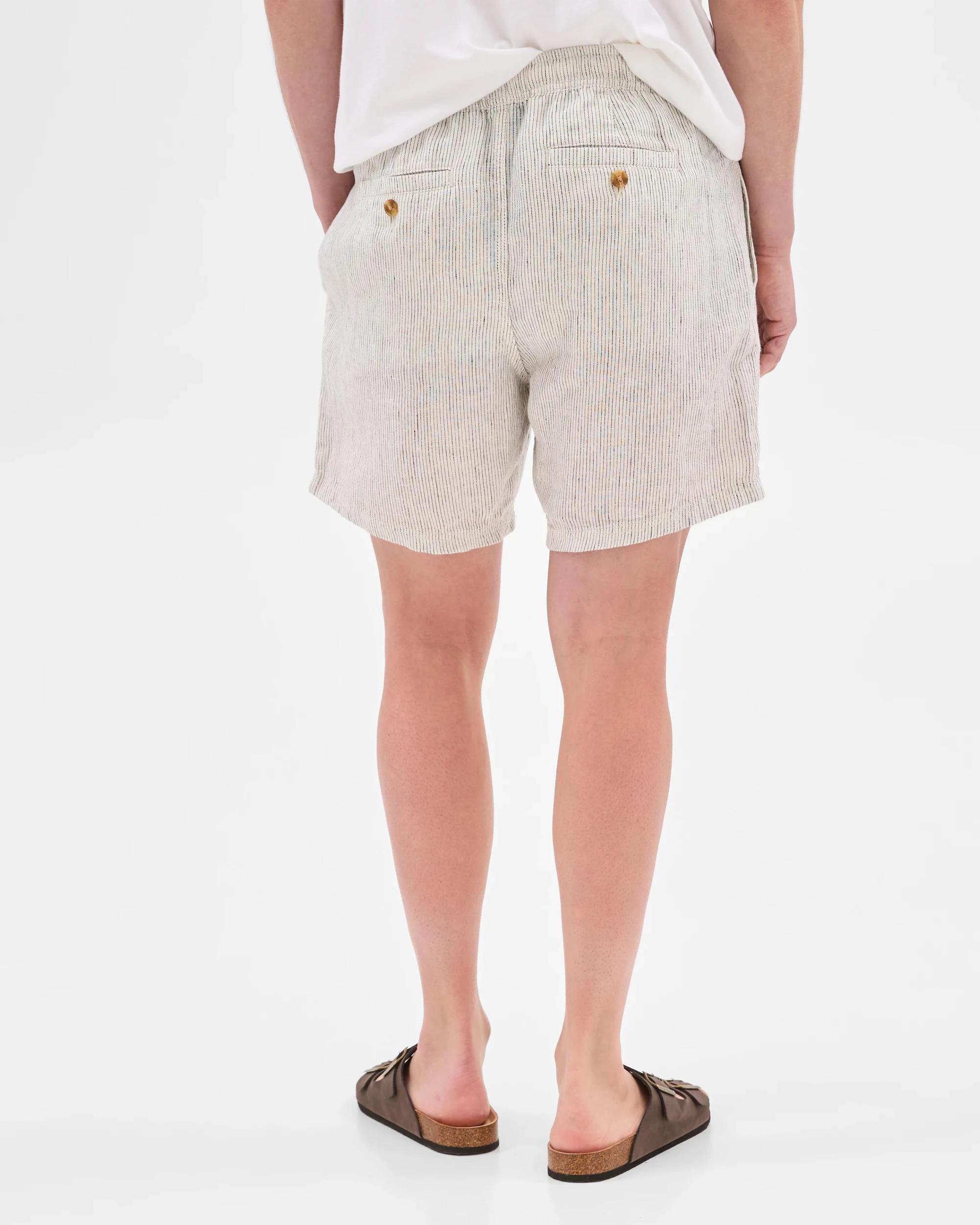 5 Target European Linen Stripe Shorts NEUTRAL, 5 of 7