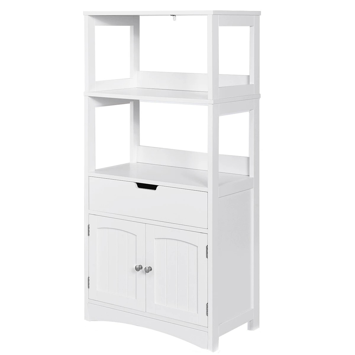 1 Costway 3-Tier Storage Cabinet Freestanding Bathroom Cabinet Entryway Sideboard, 1 of 2
