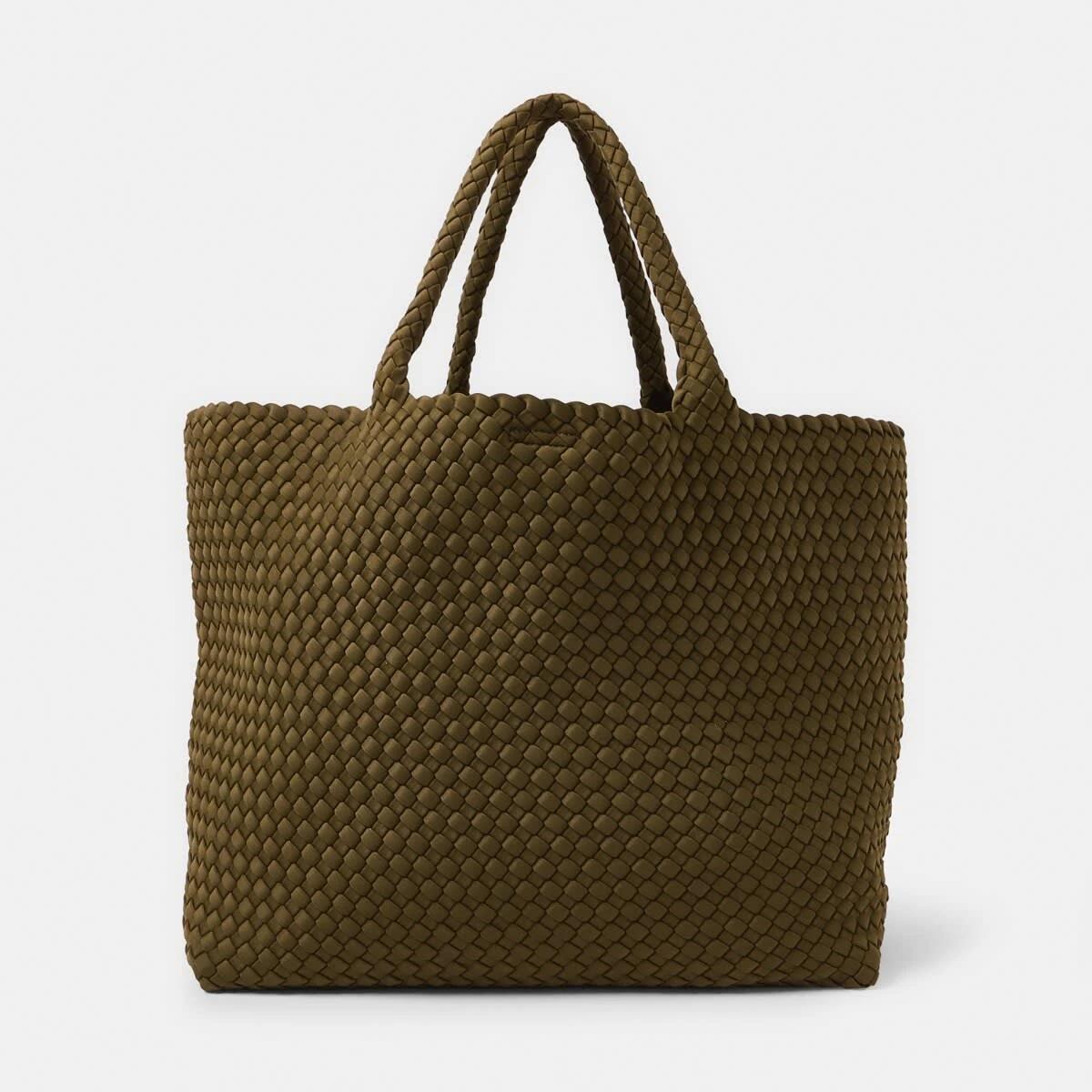 1 Weave Tote Bag KHAKI MOSS, 1 of 6