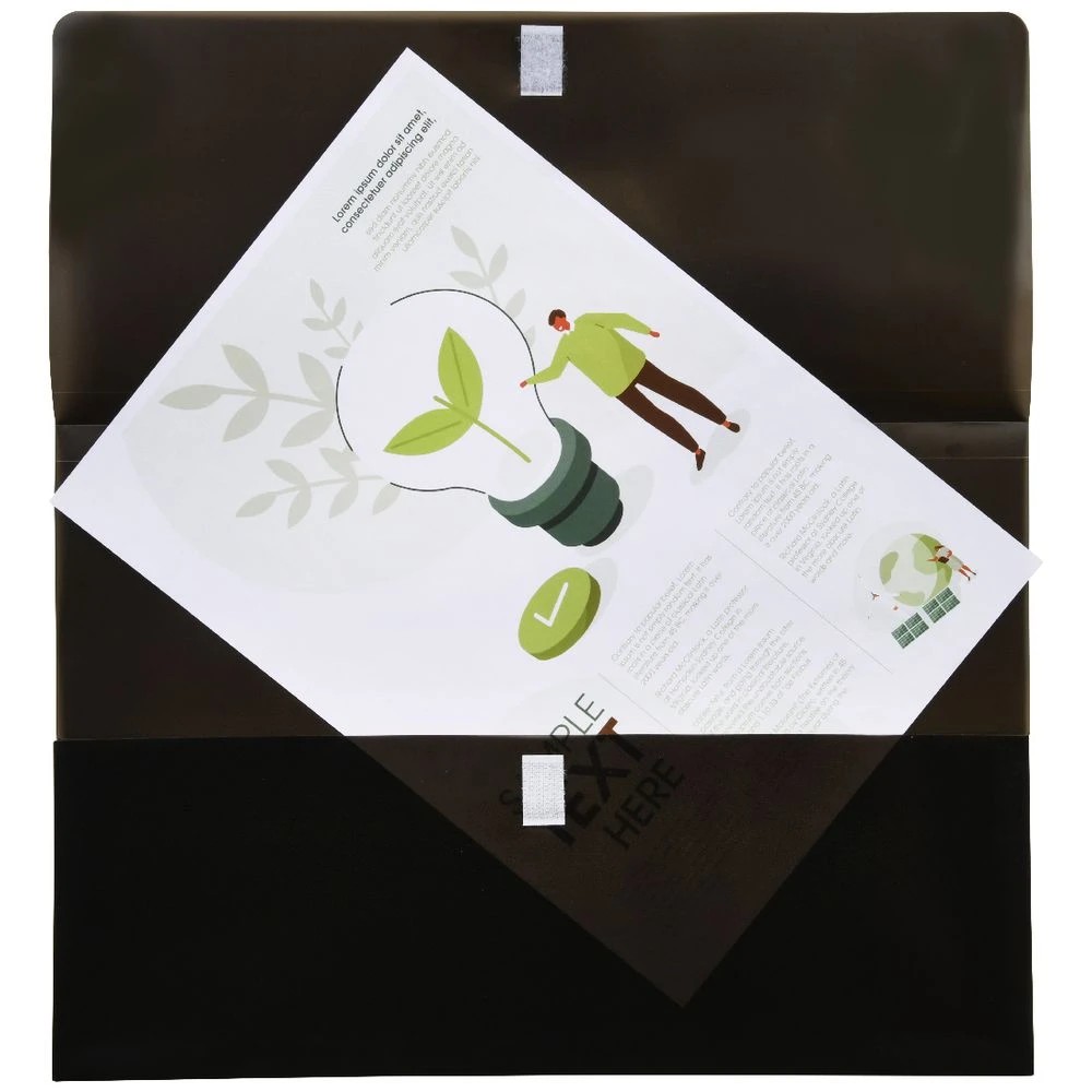 3 J.Burrows Document Wallet Black 4 Pack, 3 of 3