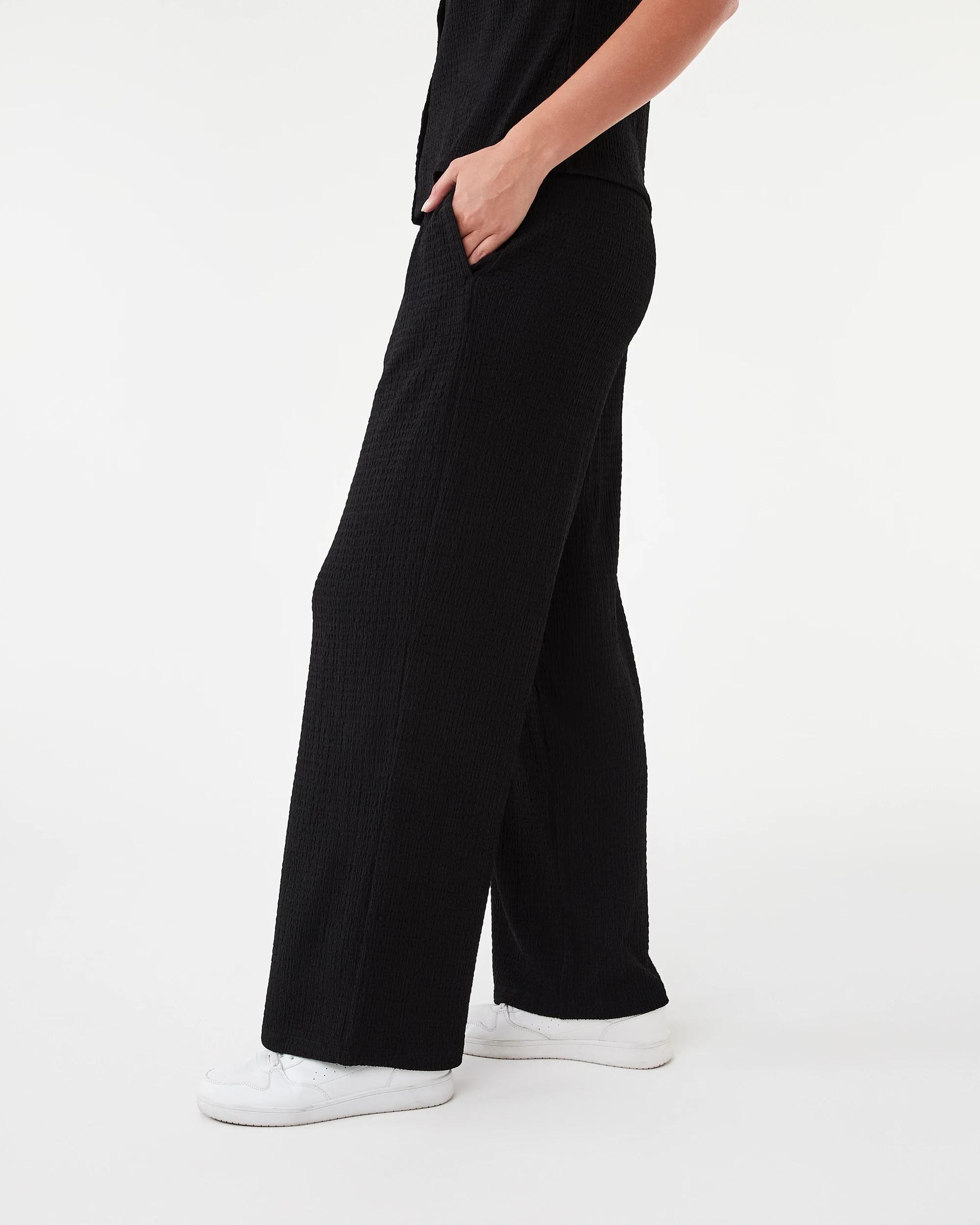 2 Textured Pants Black, 2 of 6