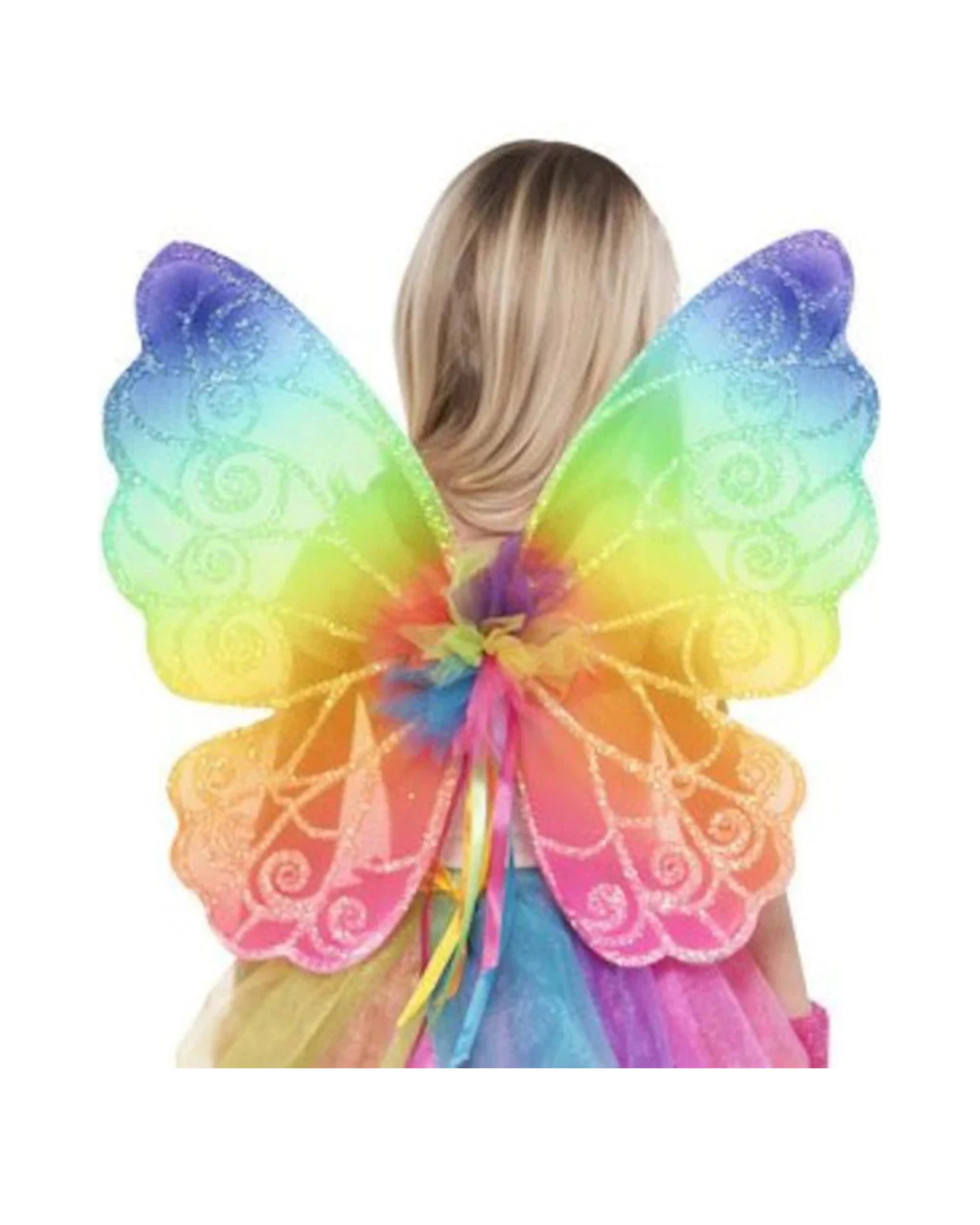 1 Amscan Rainbow Glitter Fairy Wings - Multi, 1 of 1